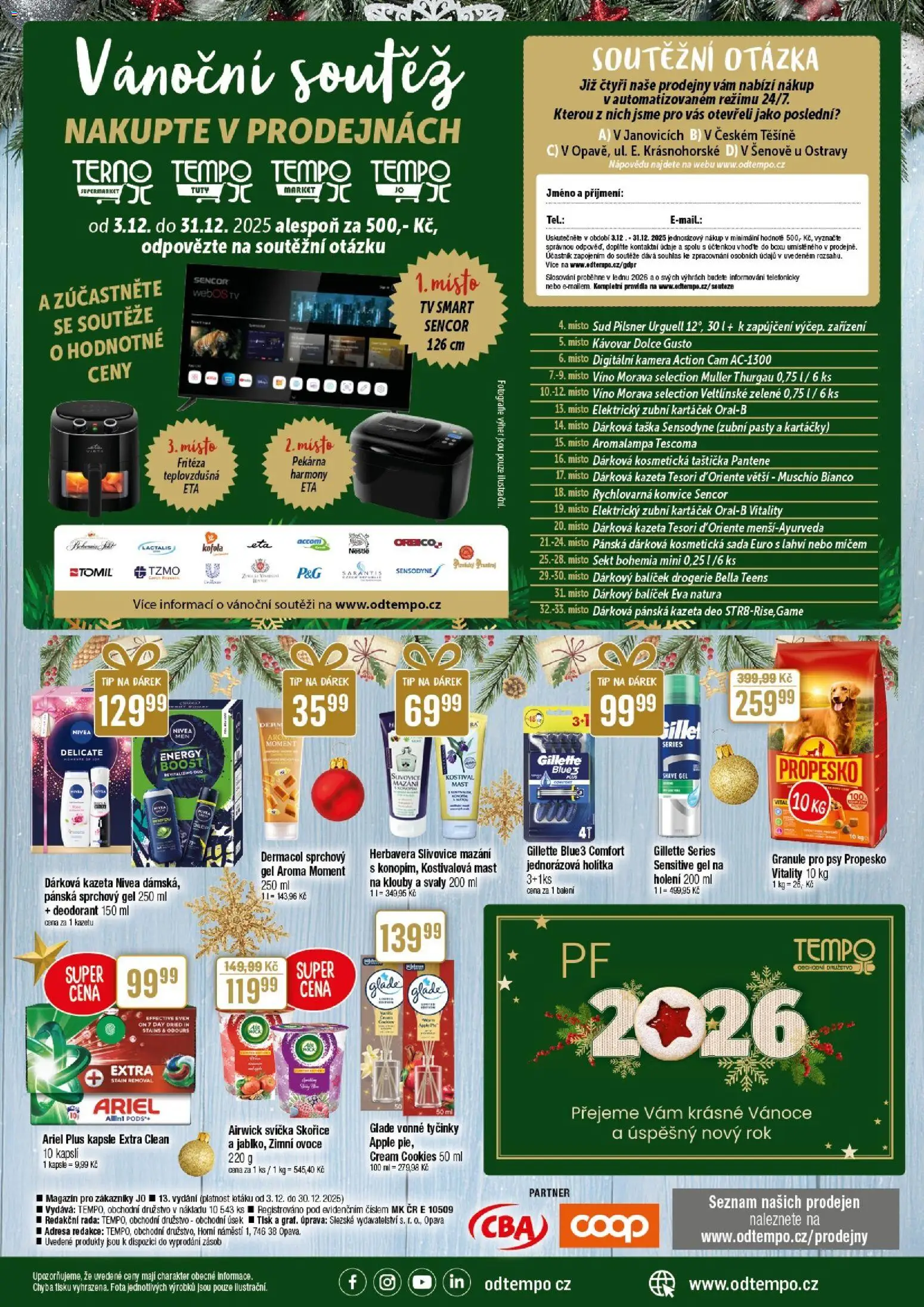 Tempo leták - JO od 03.12.2025 | Strana: 4 | Produkty: Dolce Gusto, Sprchový gel, Zubní kartáček, Pekárna