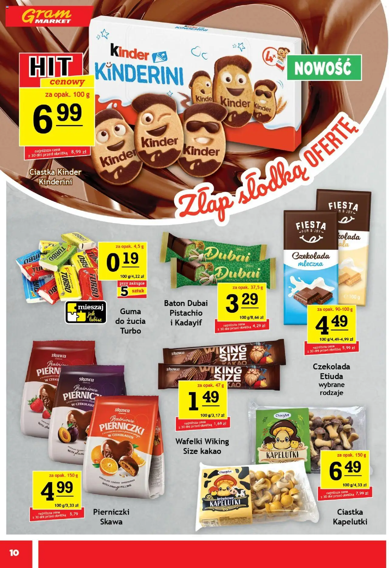 Gram Market Gazetka od 08.10.2025 | Strona: 10 | Produkty: Kakao, Baton, Czekolada, Ciastka