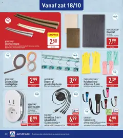 Aldi folder week 42 - Voorbeeld van een folder van Aldi, geldig van 13.10.2025 | Pagina: 30 | Producten: Kabel, Stopcontact, Deurmat, Batterijen