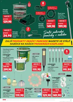 Kaufland leták od 02.07.2025 | Strana: 57 | Produkty: Parkside, Lampión, Zvonkohra, Trávníkové hnojivo