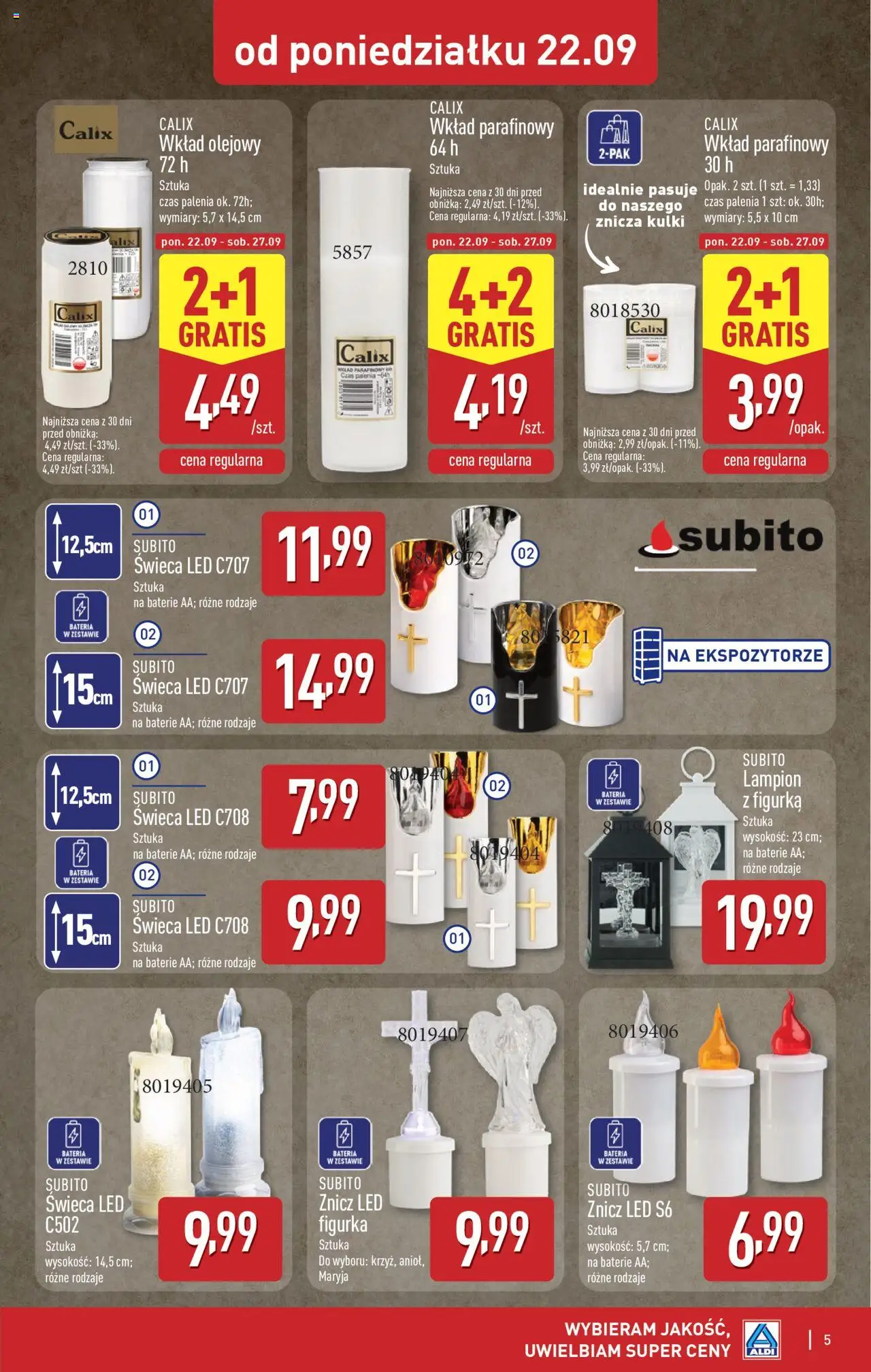 Aldi Gazetka - Artykuły przemysłowe i tekstylia od 22.09.2025 | Strona: 5