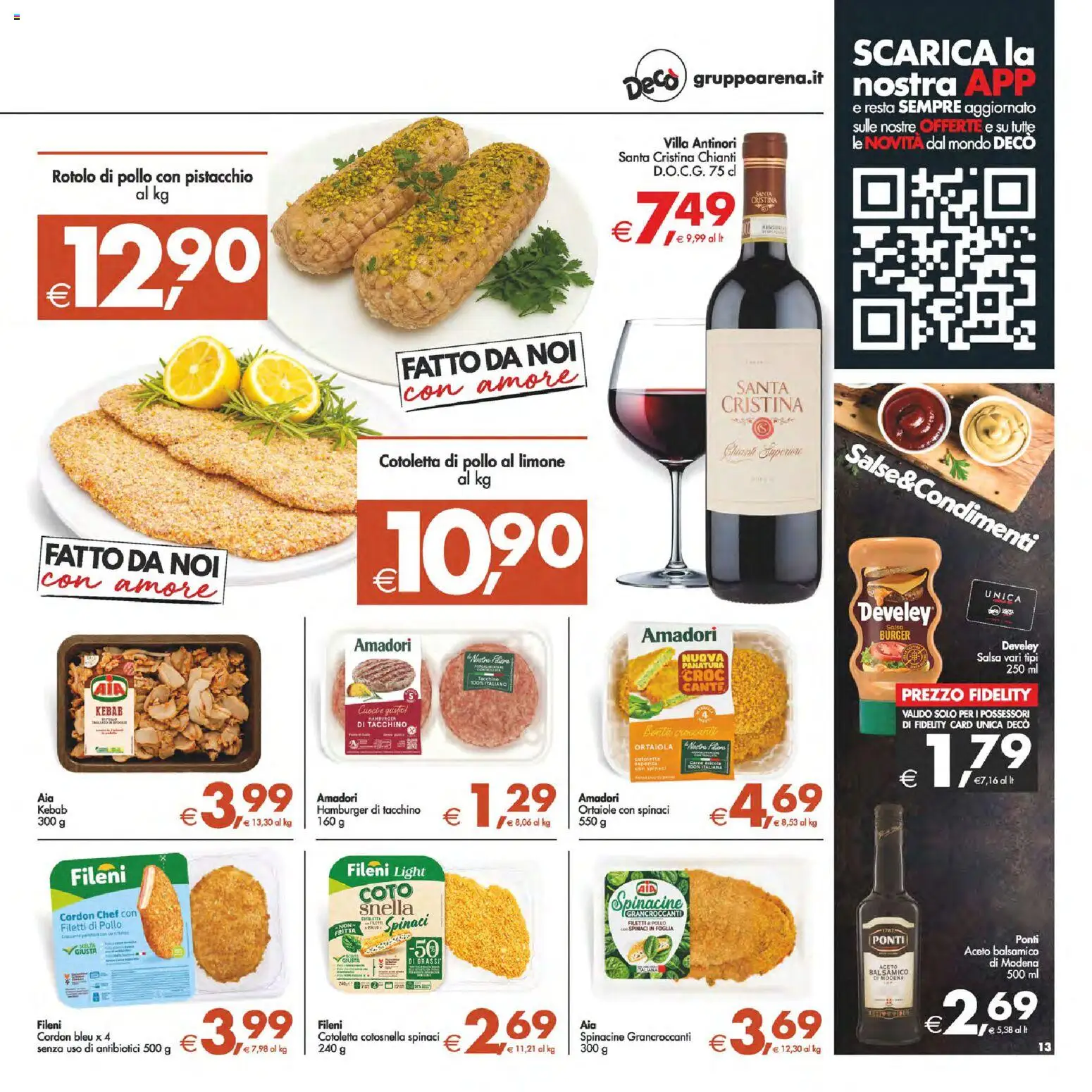 Volantino Decò del 06.03.2026 | Pagina: 13 | Prodotti: Pollo, Salsa, Limone, Spinaci