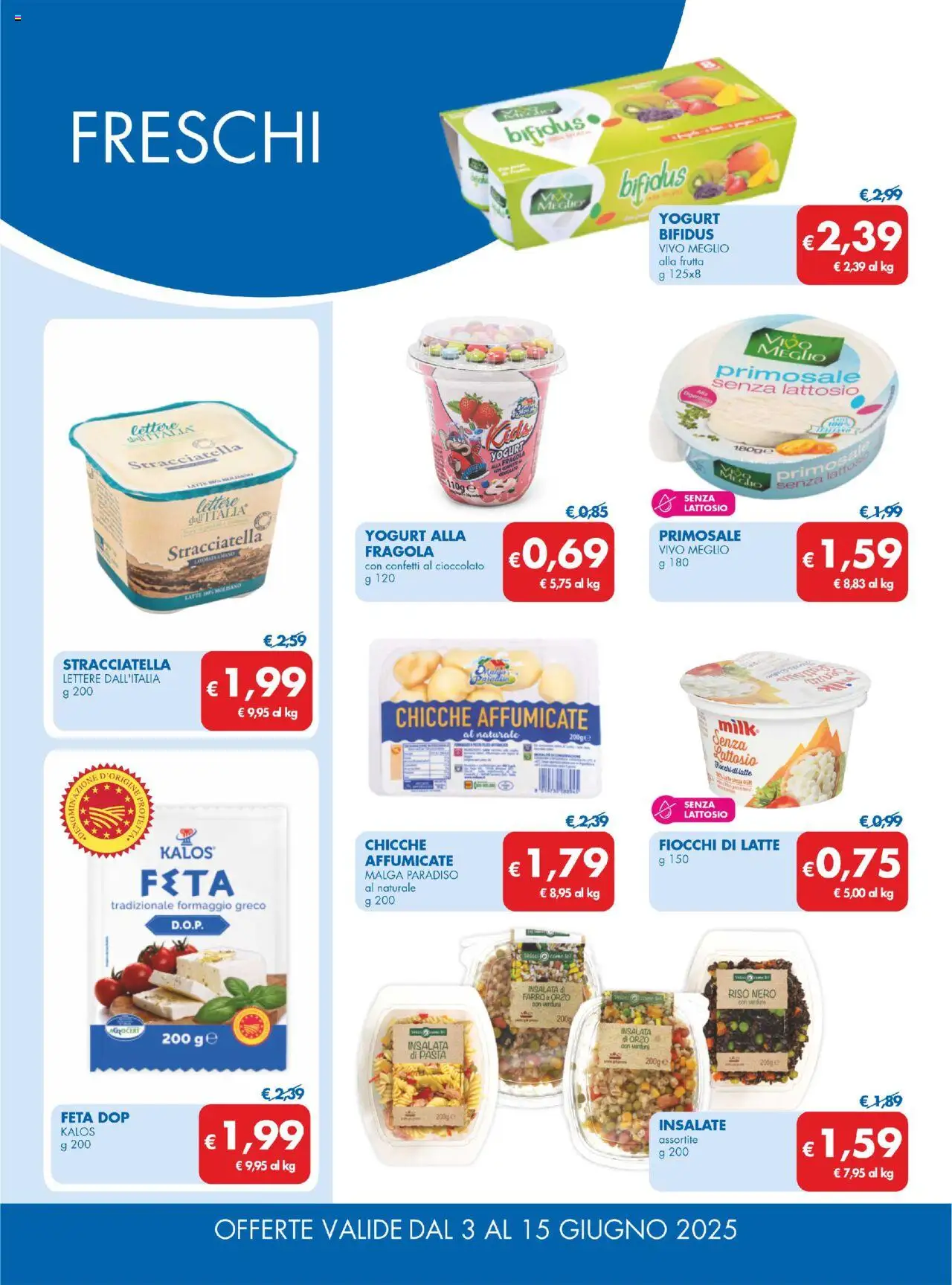 Volantino MD Discount del 03.06.2025 | Pagina: 14 | Prodotti: Fiocchi, Insalata, Verdure, Farro