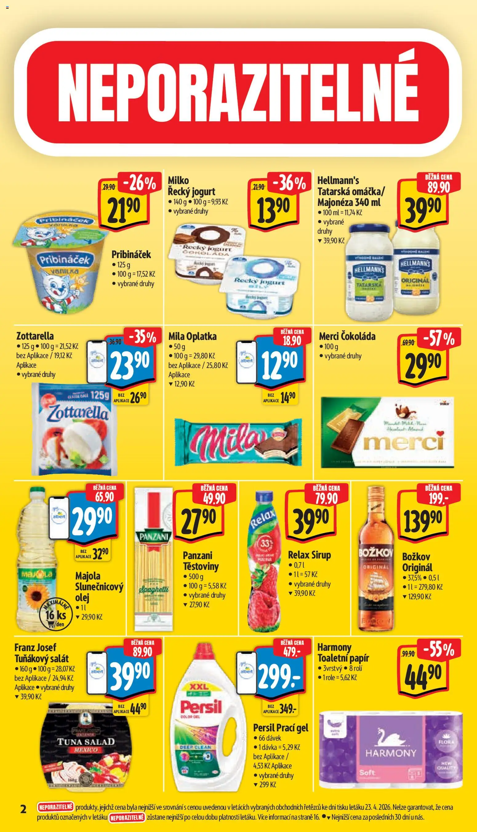 Albert leták - Supermarket od 29.04.2026 | Strana: 6 | Produkty: Pribináček, Hellmann's, Majonéza, Tuňákový salát