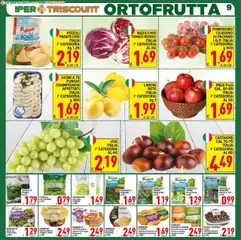 Anteprima del volantino Volantino Ipertriscount	 valido a partire dal 17.10.2025 | Pagina: 9 | Prodotti: Mele, Patate, Funghi, Spinaci