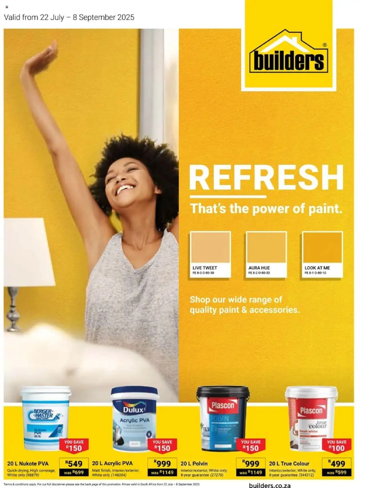Builders - Refresh That's The Power Of Paint │ valid from 22.07.2025 | Page: 1 | Products: Paint, Polvin