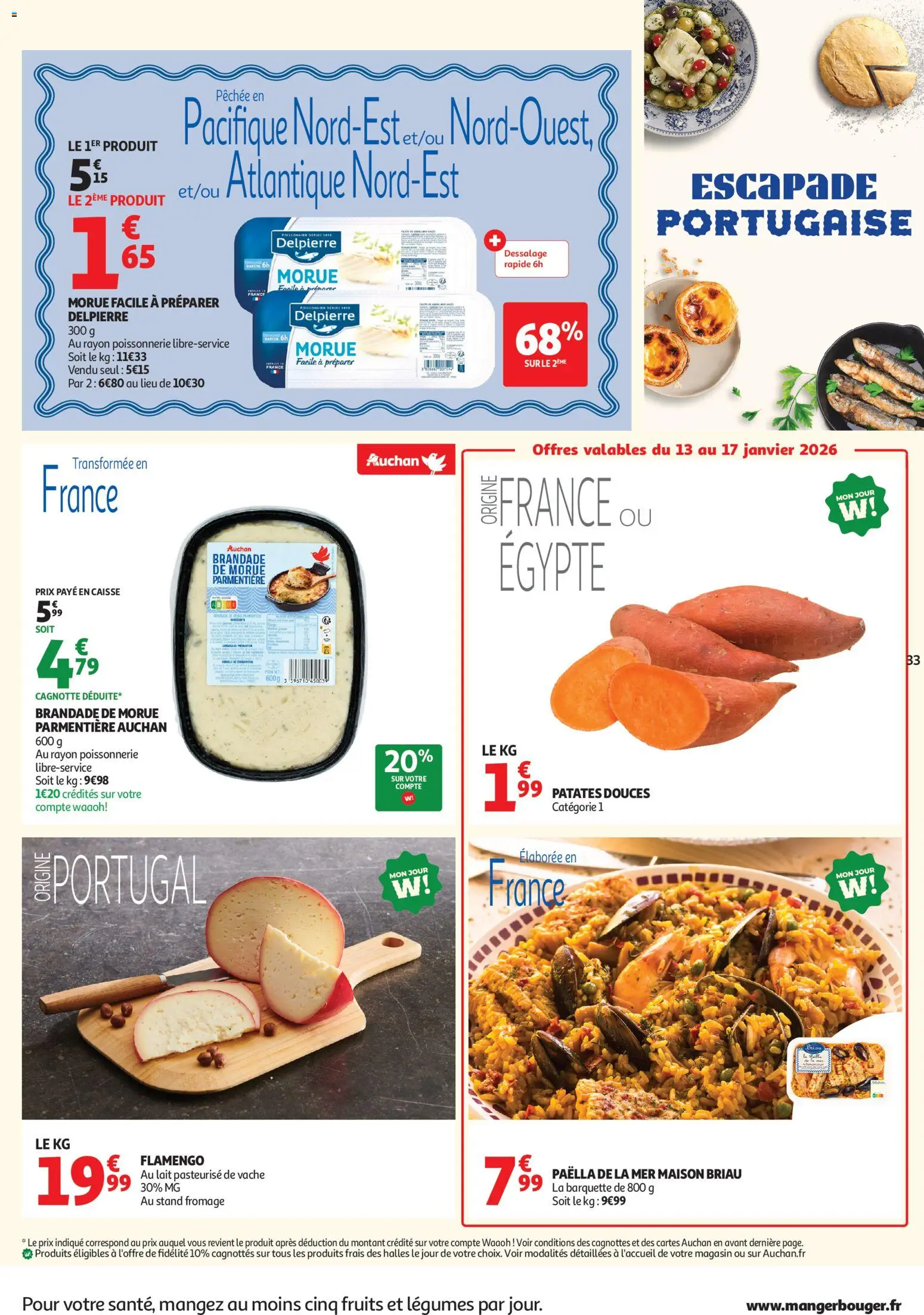 {H1} | Page: 33 | Produits: Poissonnerie, Morue, Lait, Fromage
