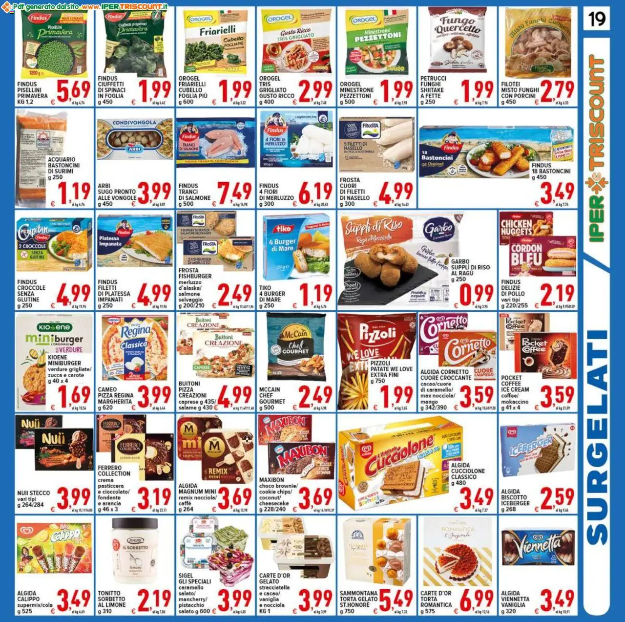 Volantino Ipertriscount del 25.07.2025 | Pagina: 19 | Prodotti: Pizza, Limone, Zucca, Torta