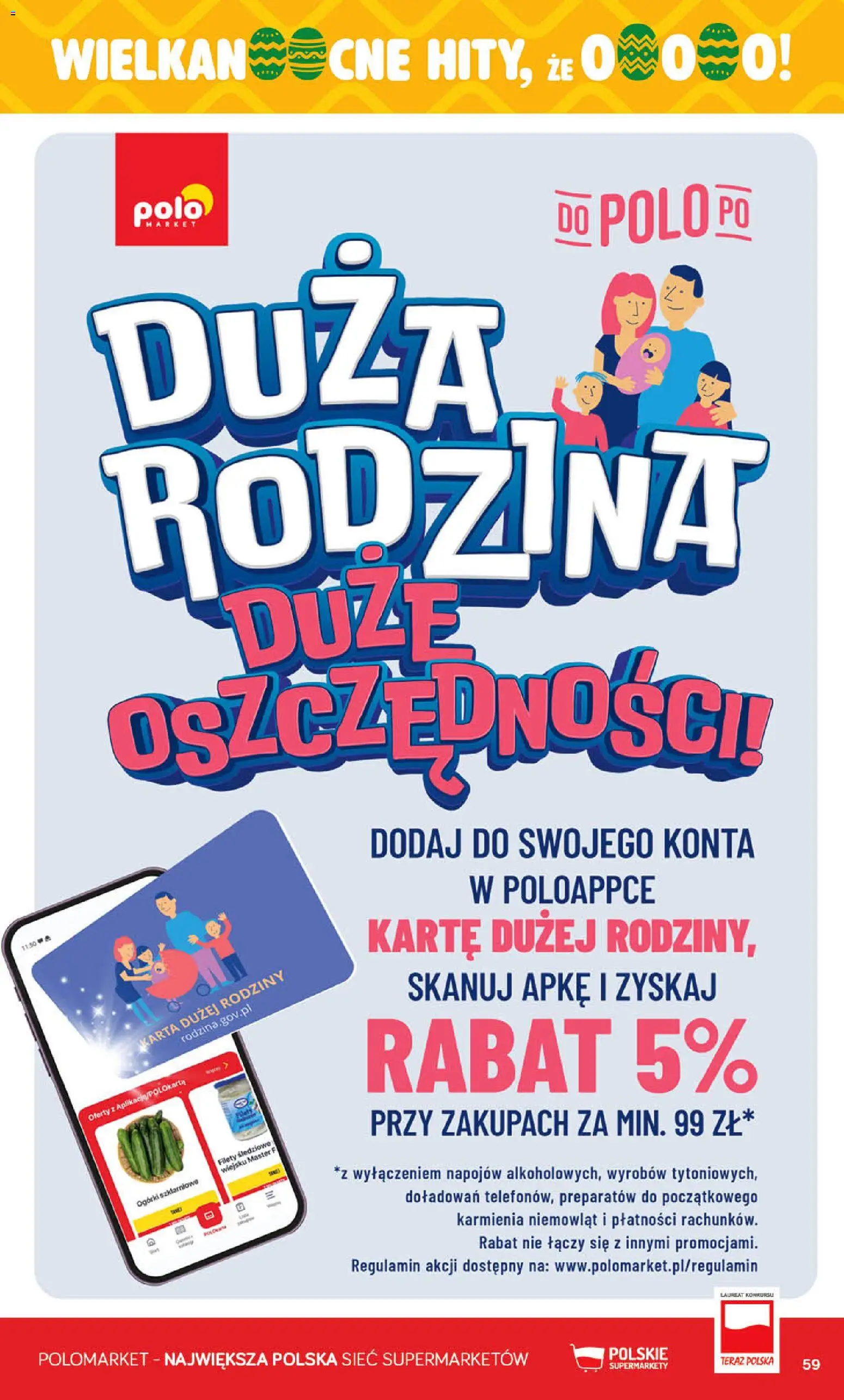 POLOmarket gazetka od 18.03.2026 | Strona: 59 | Produkty: Karta, Ogórki
