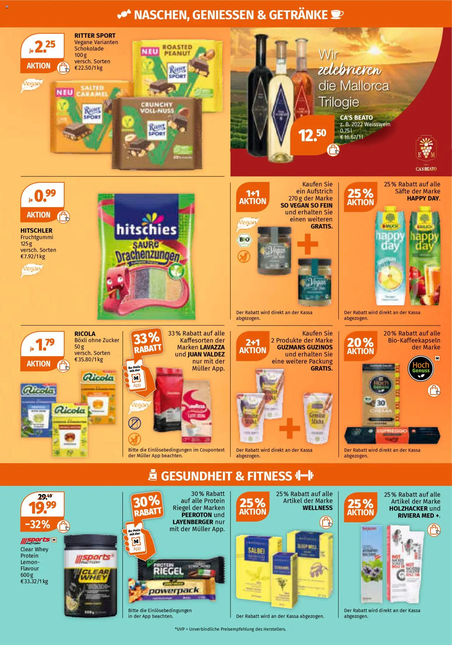 Müller Flugblatt gültig ab 05.01.2026 | Seite: 10 | Produkte: Zucker, Häränliha, Schokolade