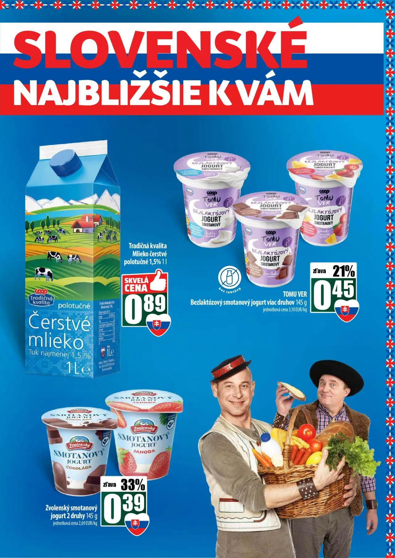 Nové COOP Jednota akcie – leták je platný od 16.10.2025 | Strana: 9 | Produkty: Mlieko, Jogurt, Čokoláda