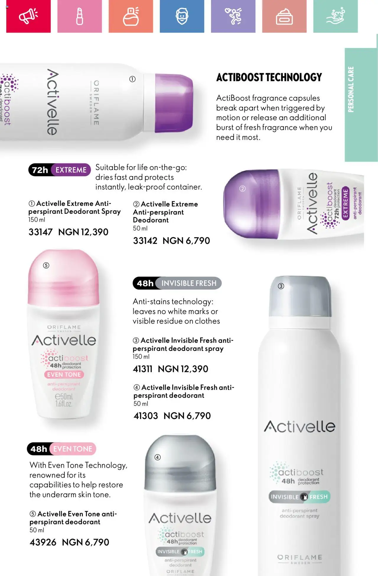 Oriflame -Catalogue valid from 01.04.2025 | Page: 61 | Products: Čokoladni napitci, Deodorant, Fragrance, Antiperspirant