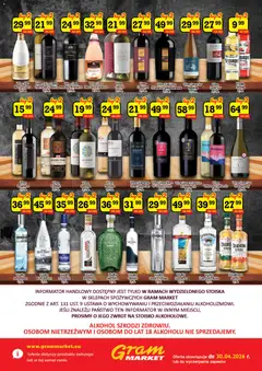 Pogląd oferty "Gram Market gazetka - Barek" - ważna od 01.04.2026 | Strona: 2 | Produkty: Ogiński, Mięta, Żubrówka, Wino