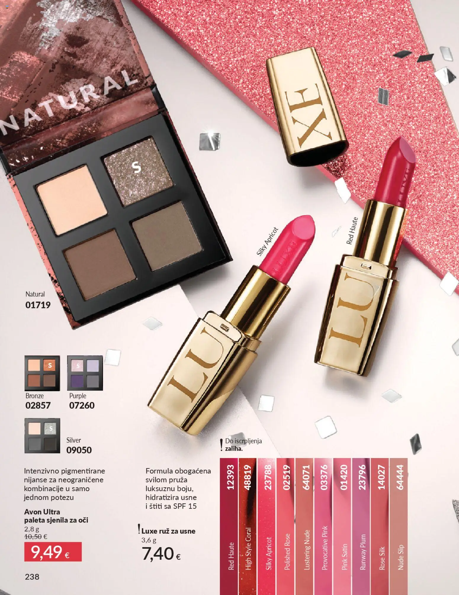 Avon katalog | vrijedi od 01.12.2025 | Stranica: 242 | Proizvodi: Paleta, Ruž
