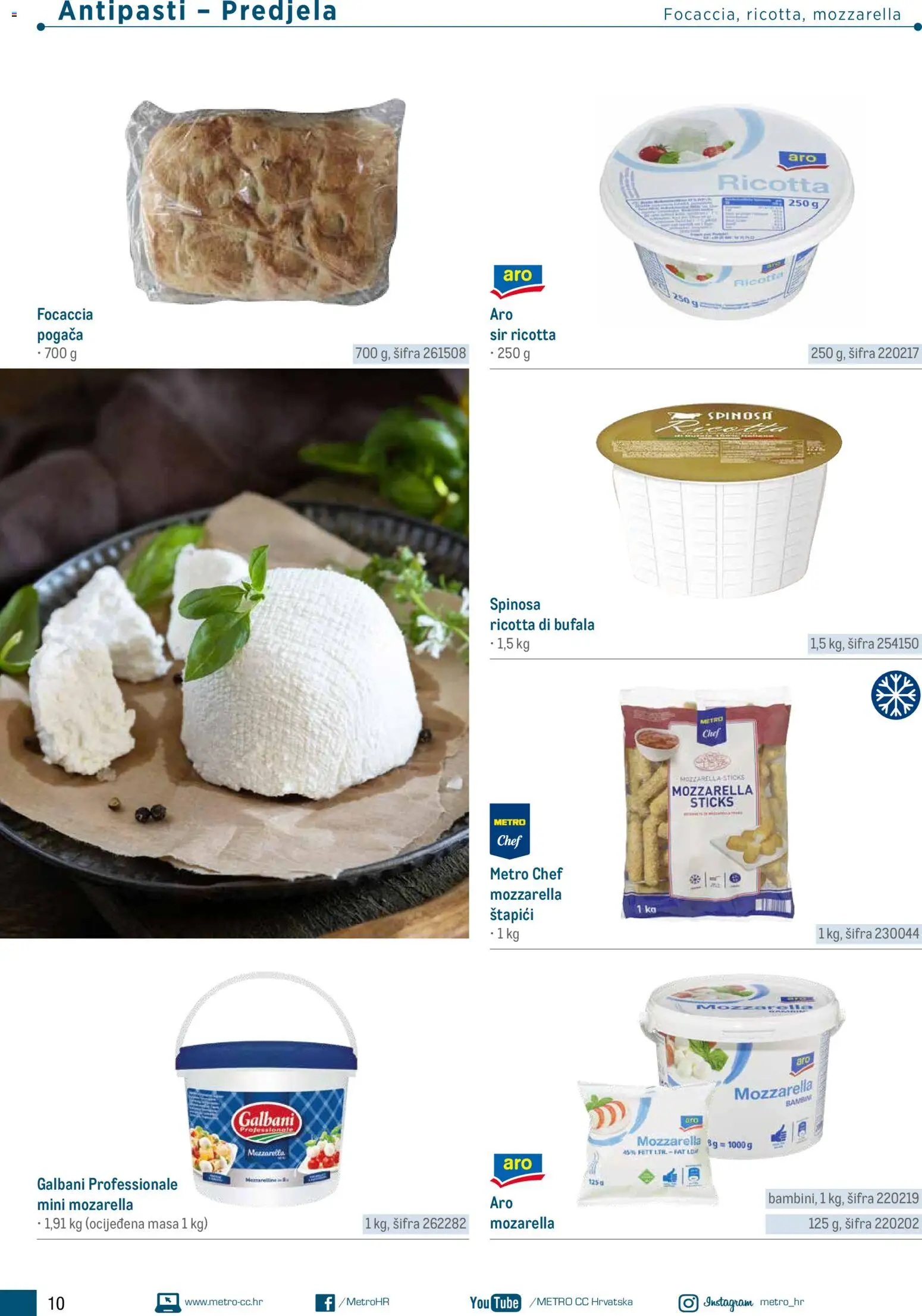 Metro katalog | vrijedi od 05.03.2026 | Stranica: 10 | Proizvodi: Mozzarella, Sir, Štapići