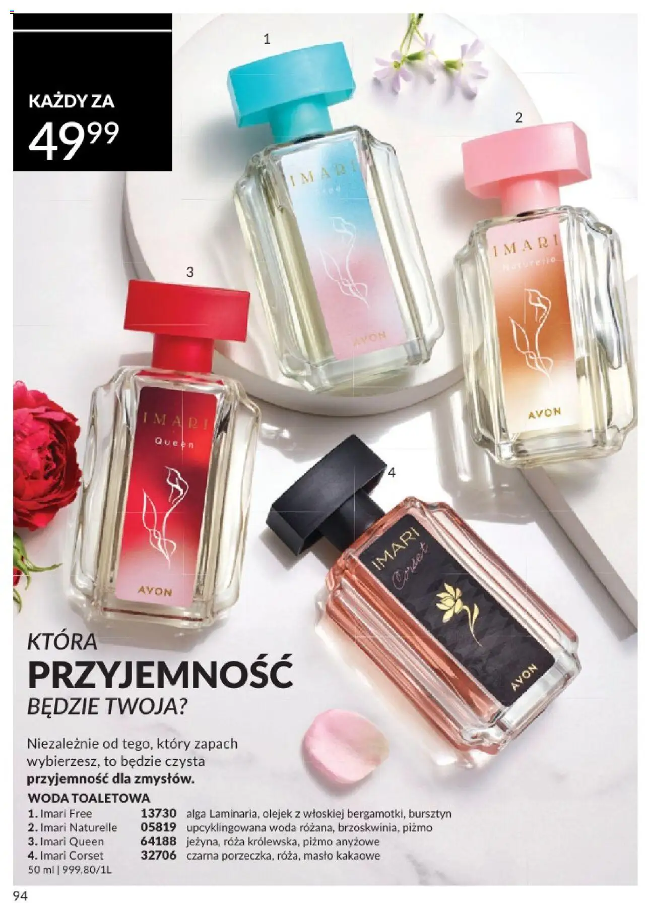 Avon Katalog 07 2025 od 01.07.2025 | Strona: 94 | Produkty: Zapach, Woda toaletowa, Masło, Woda