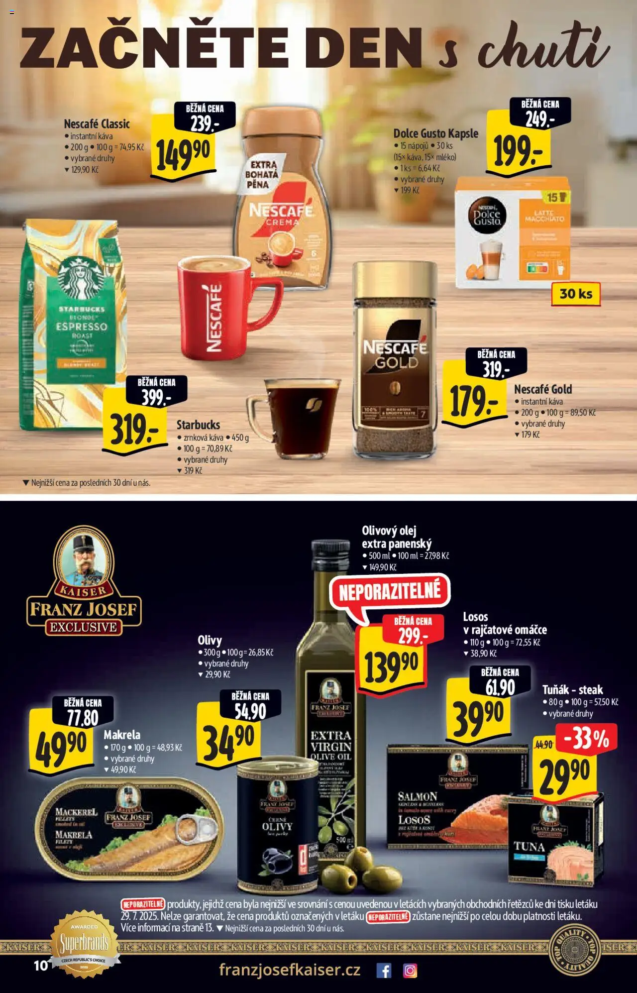 Albert katalog - Supermarket od 06.08.2025 | Strana: 10 | Produkty: Dolce Gusto, Olivový olej, Olej, Zrnková káva