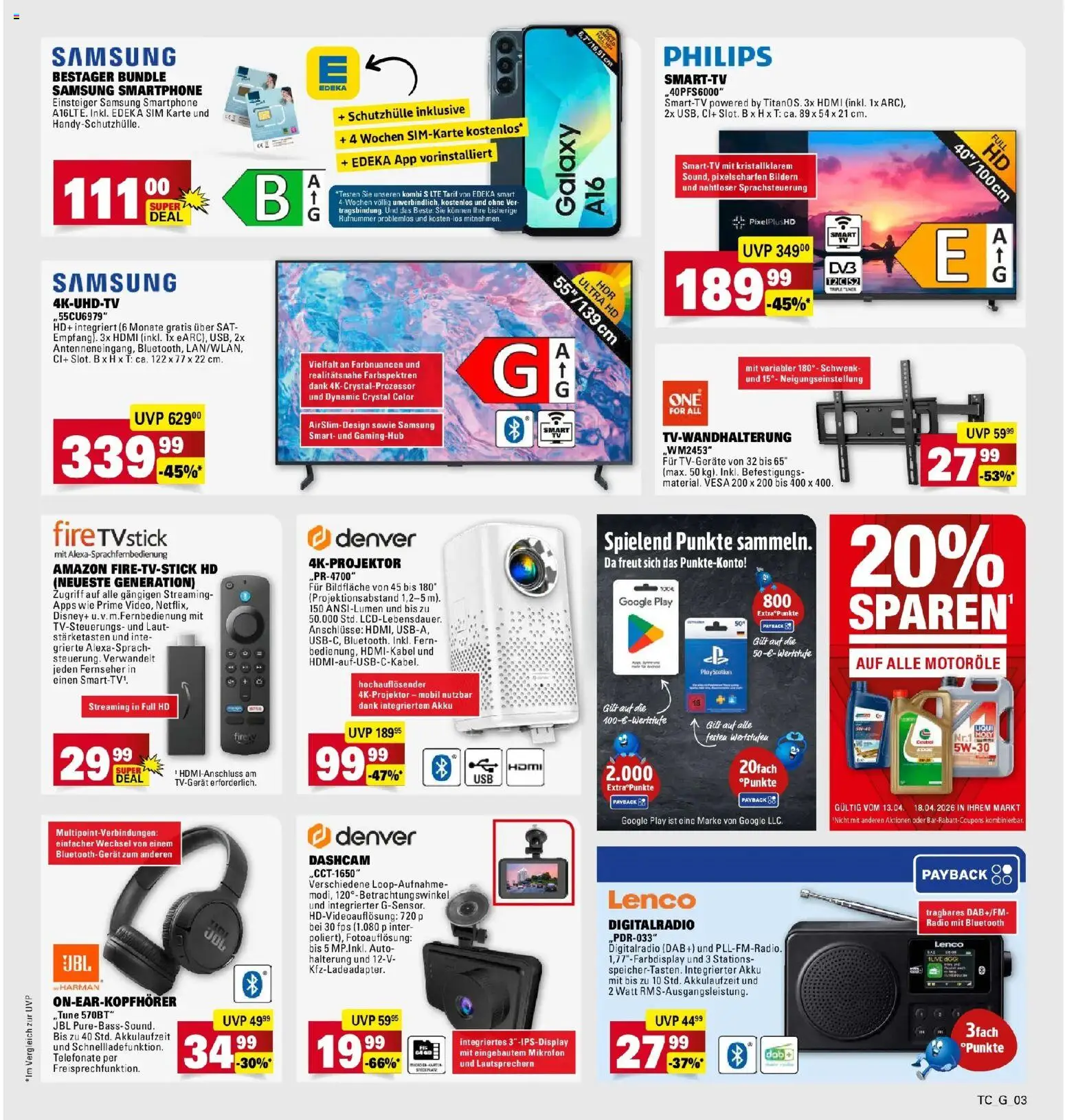 Marktkauf Prospekt Ostfildern	 – gültig ab 13.04.2026 | Seite: 35 | Produkte: Mikrofon, Samsung, Smartphone, Fernseher