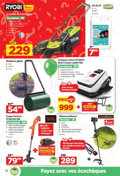 Mr Bricolage folder / publicité - Voorbeeld van een folder van Mr Bricolage, geldig van 31.03.2026 | Pagina: 12 | Producten: Lábmasszírozó, Tondeuse