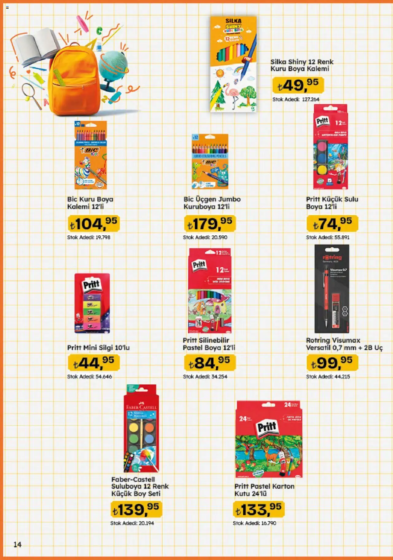 Migros Katalog - 5M Migroskop Dijital - 21.08.2025 tarihinden itibaren geçerlidir | Sayfa: 14 | Ürünler: Kutu, Pastel boya, Boya kalemi