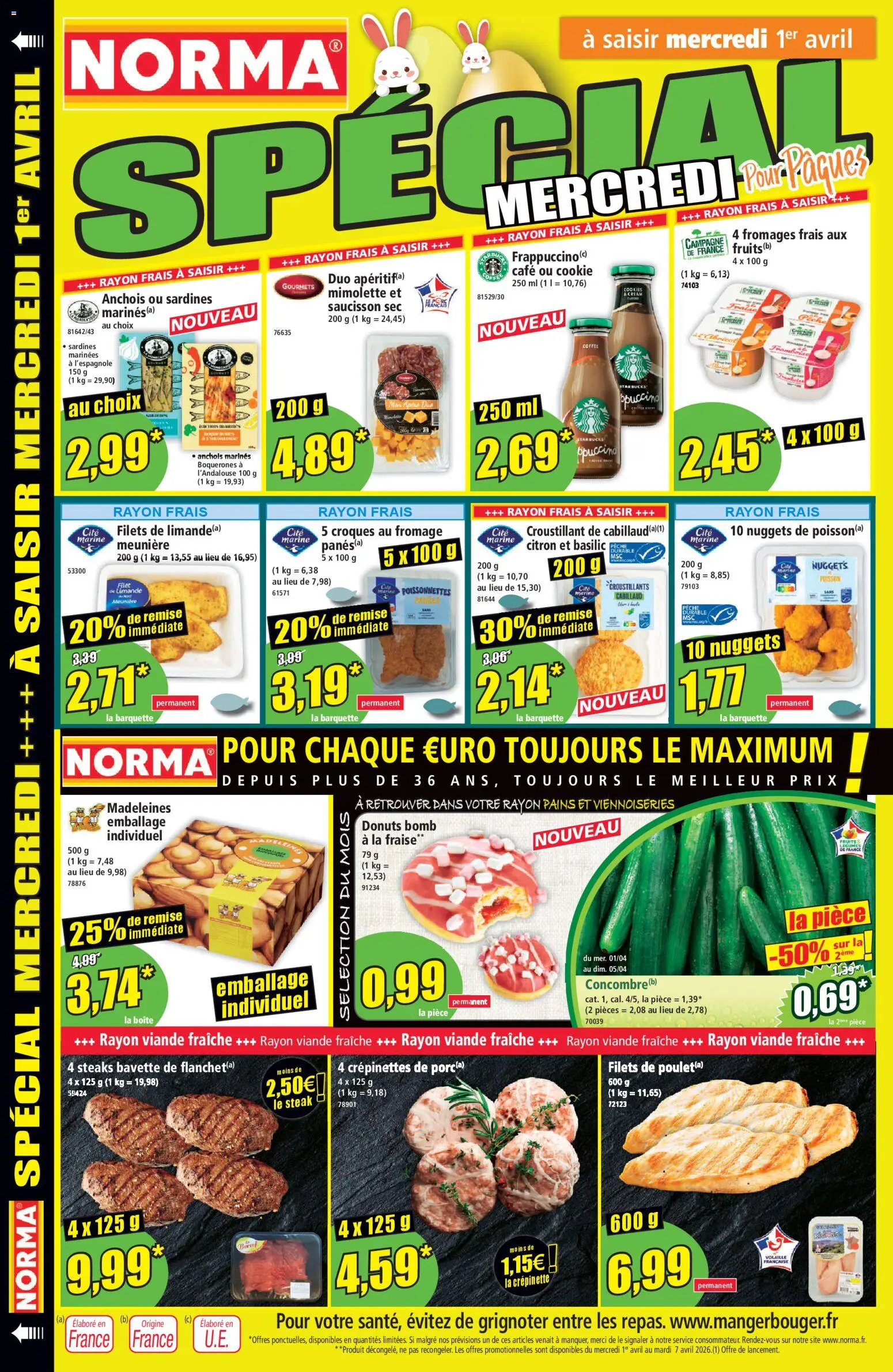 {H1} | Page: 14 | Produits: Saucisson, Citron, Anchois, Viennoiseries