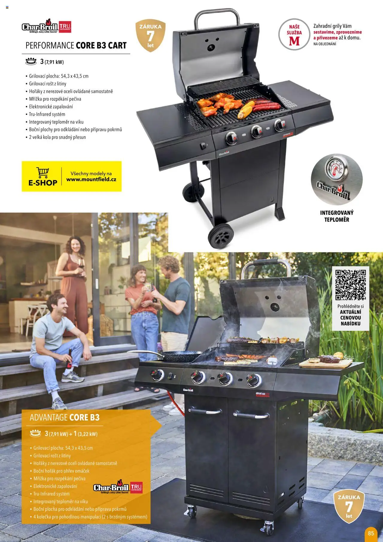 Mountfield katalog 2025 od 16.04.2025 | Strana: 85 | Produkty: Teploměr, Rošt, Modely, Zahradní grily
