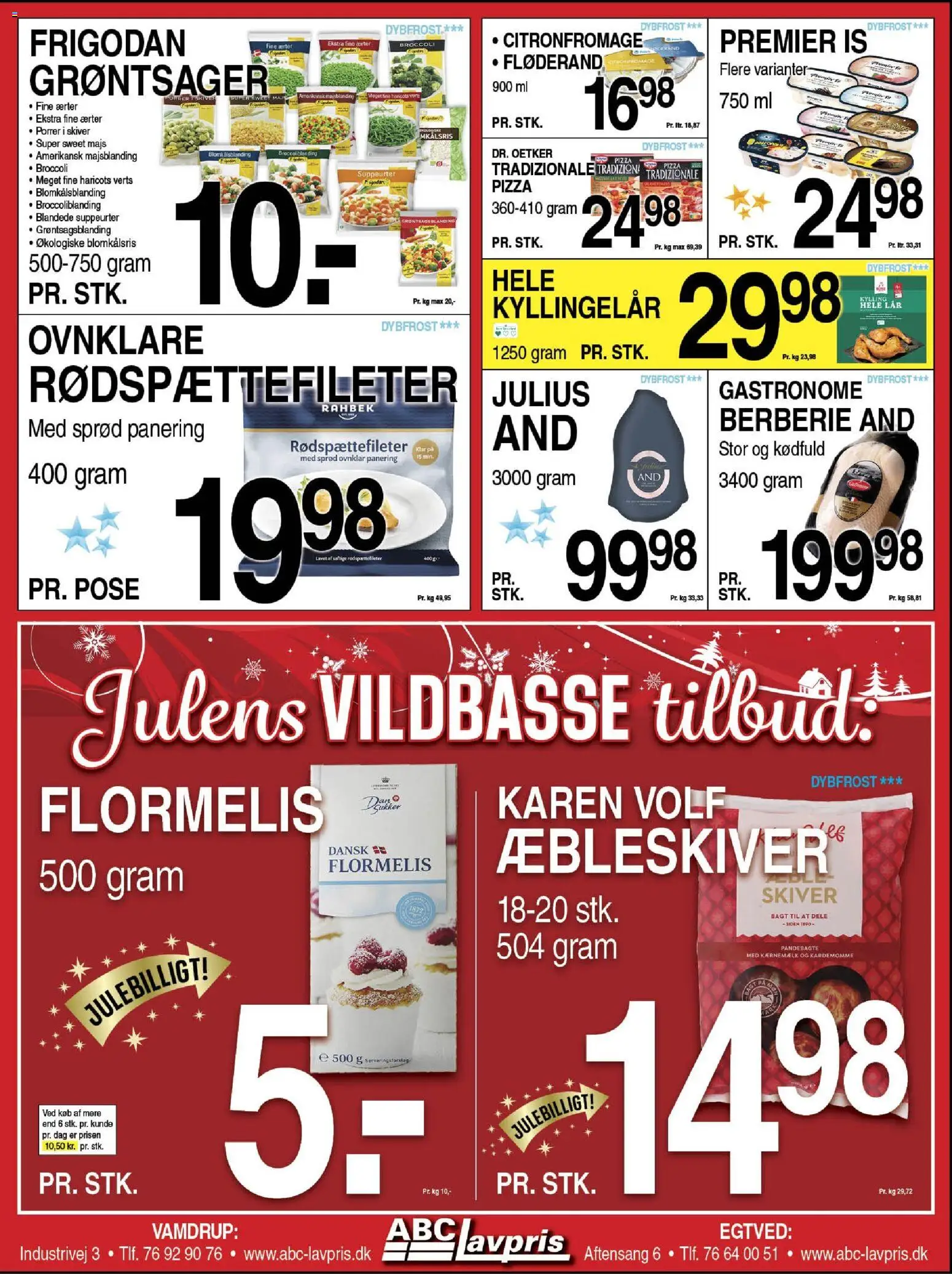 Abc Lavpris tilbudsavis – gyldig fra 10.12.2025 | Side: 5 | Produkter: Pizza, Porrer, Majs, Sukker