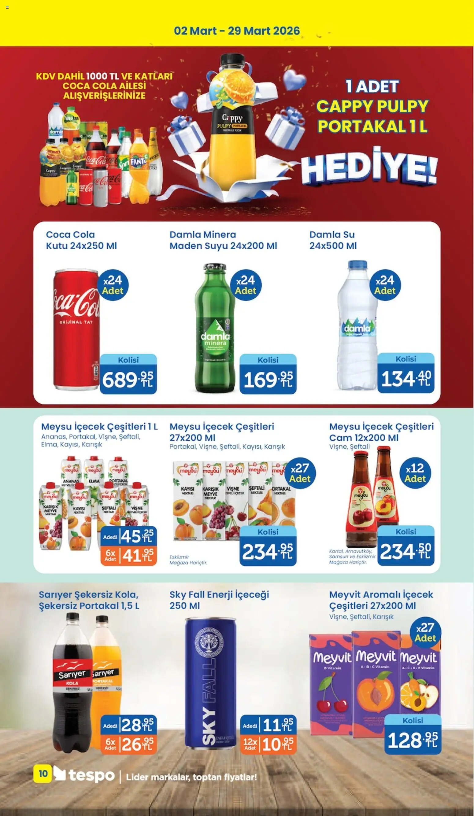 Tespo Katalog - 02.03.2026 tarihinden itibaren geçerlidir | Sayfa: 10 | Ürünler: Portakal, Ananas, Vişne, Meyve