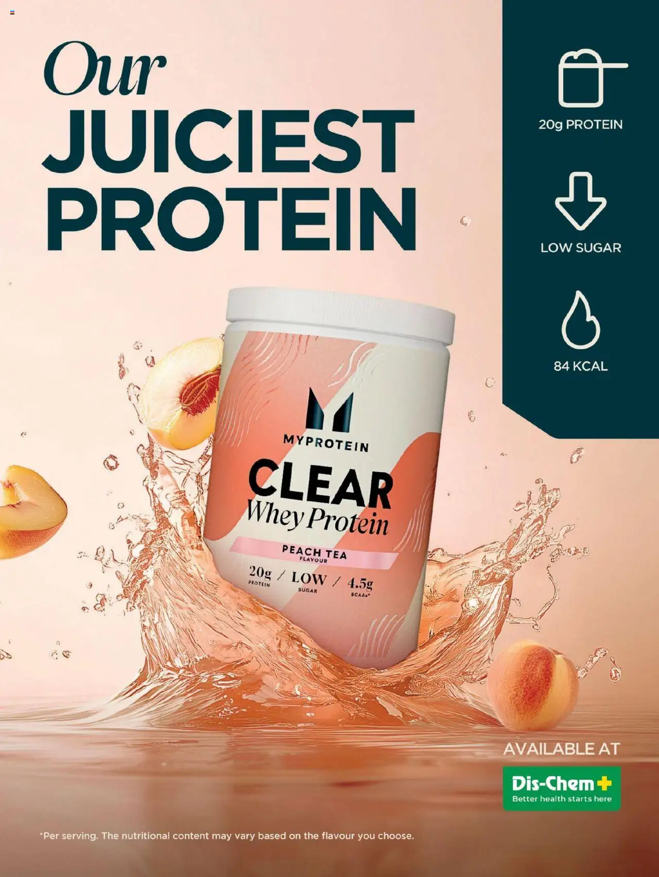 Dis-Chem Living Fit │ valid from 01.05.2025 | Page: 91 | Products: Detergente líquido, Tea, Sugar, Peach
