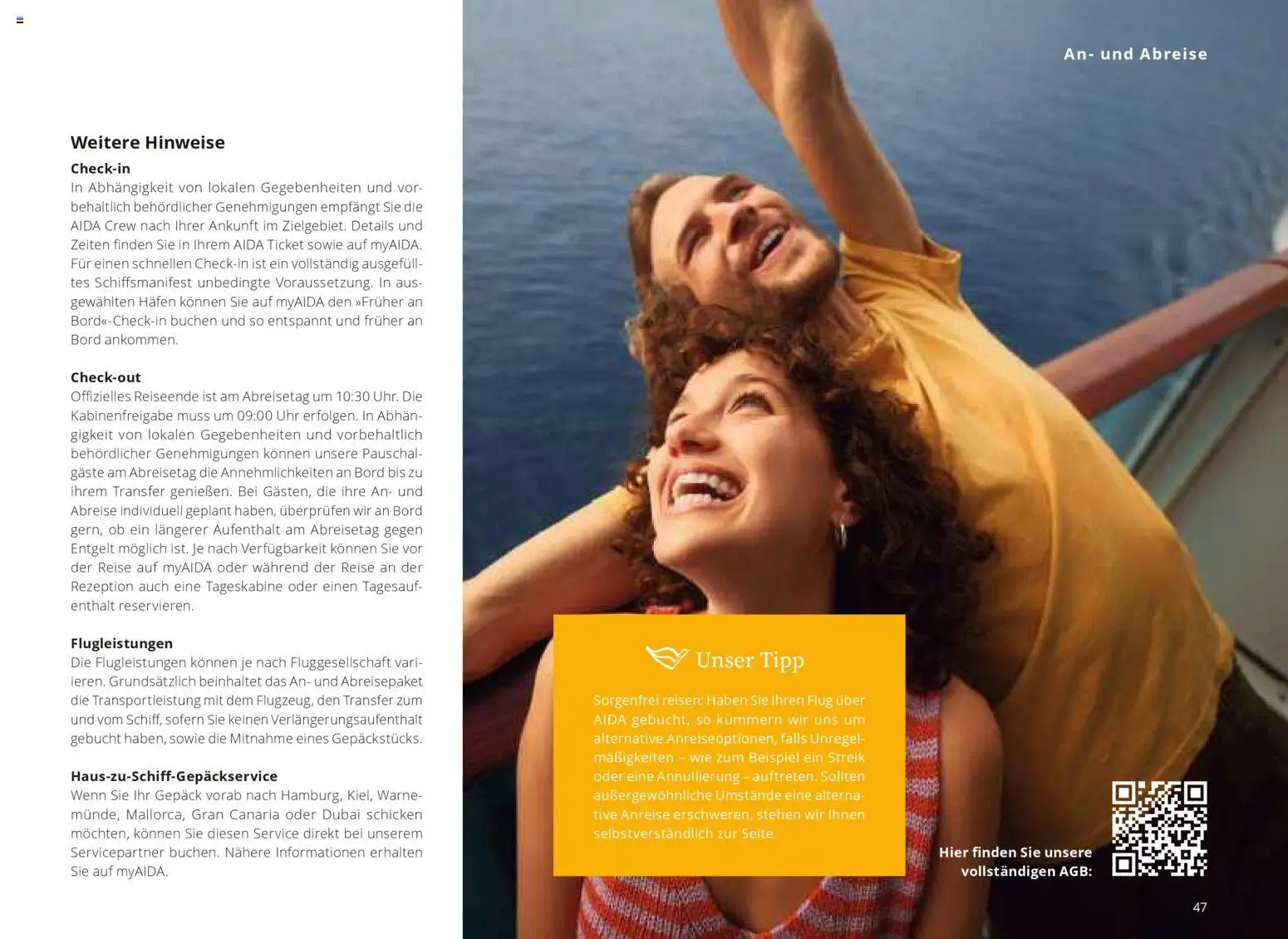 Aida Fernreisen Winter – gültig ab 01.10.2025 | Seite: 47 | Produkte: Uhr