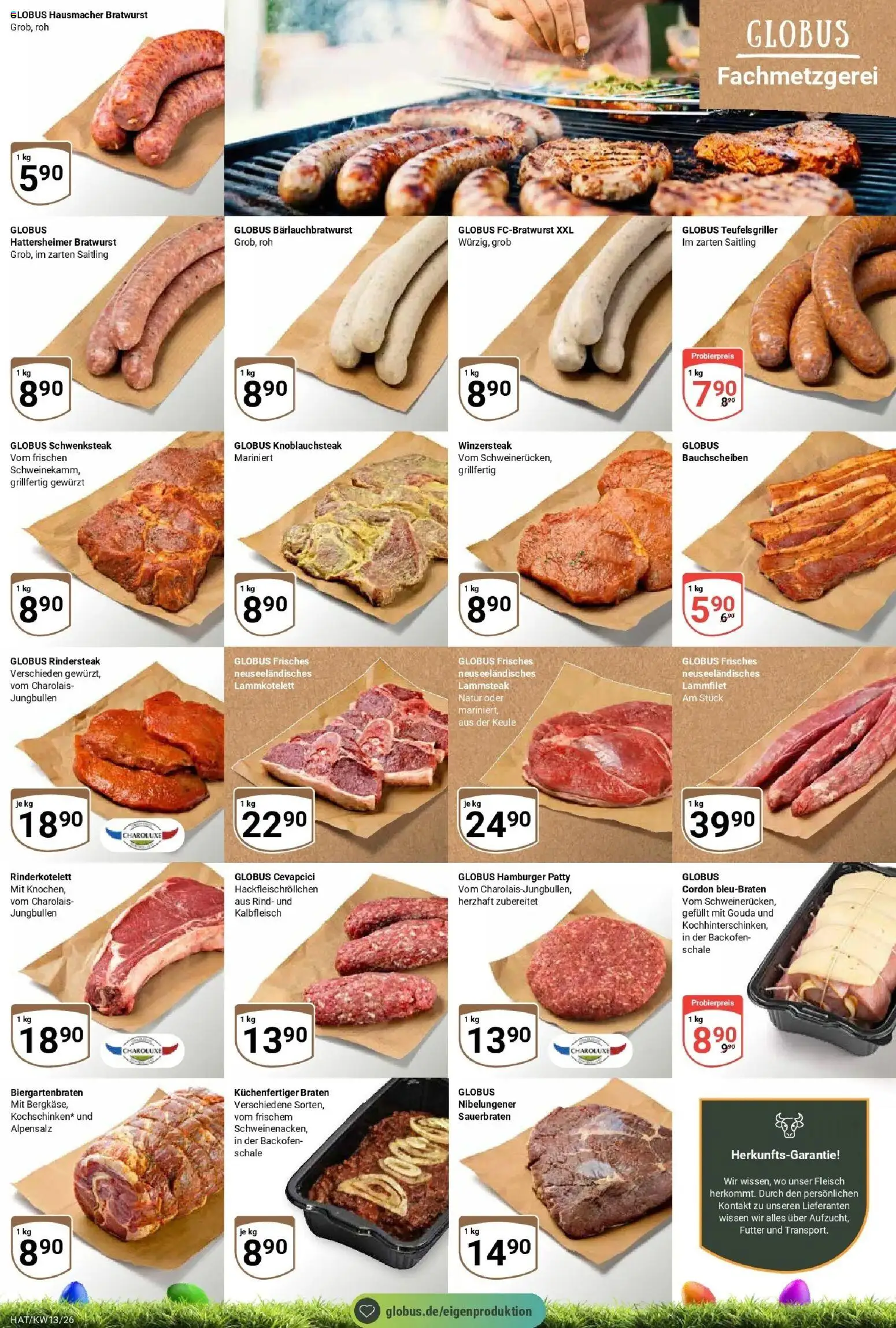 Globus prospekt Hattersheim	 – gültig ab 23.03.2026 | Seite: 9 | Produkte: Bratwurst, Cevapcici, Backofen, Fleisch