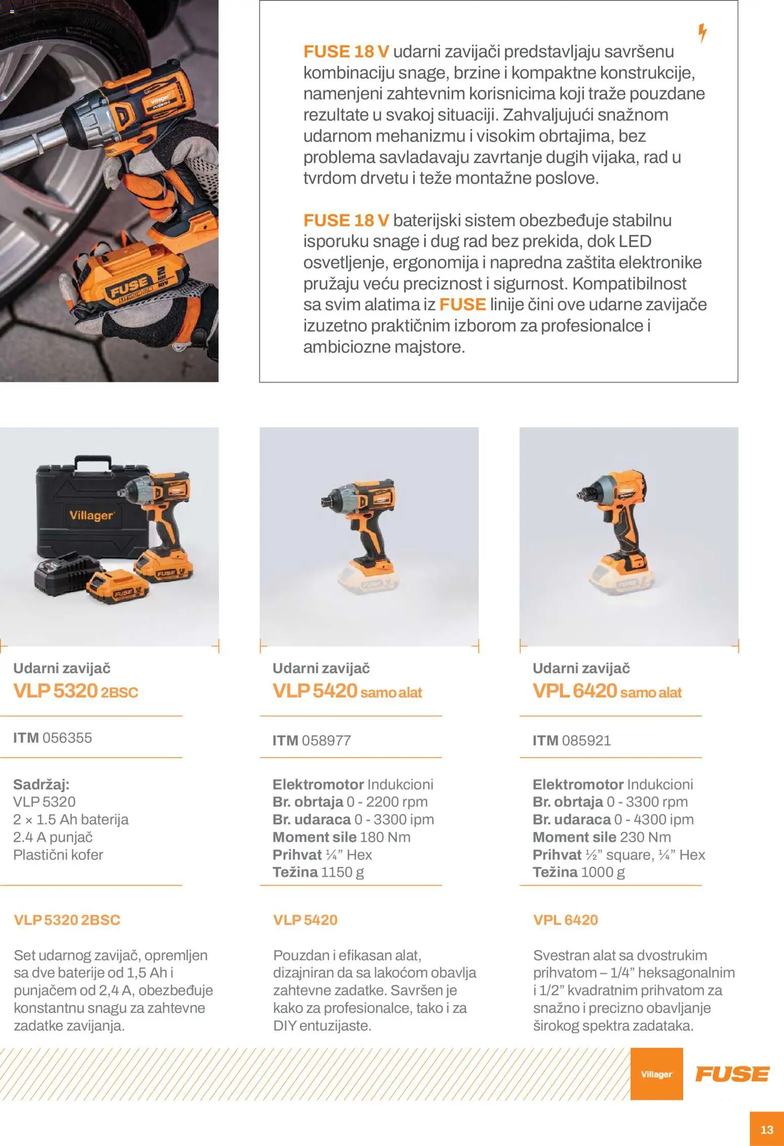 Villager katalog - važi od 24.02.2026 | Strana: 13 | Proizvode: Kofer, Baterija, Baterije
