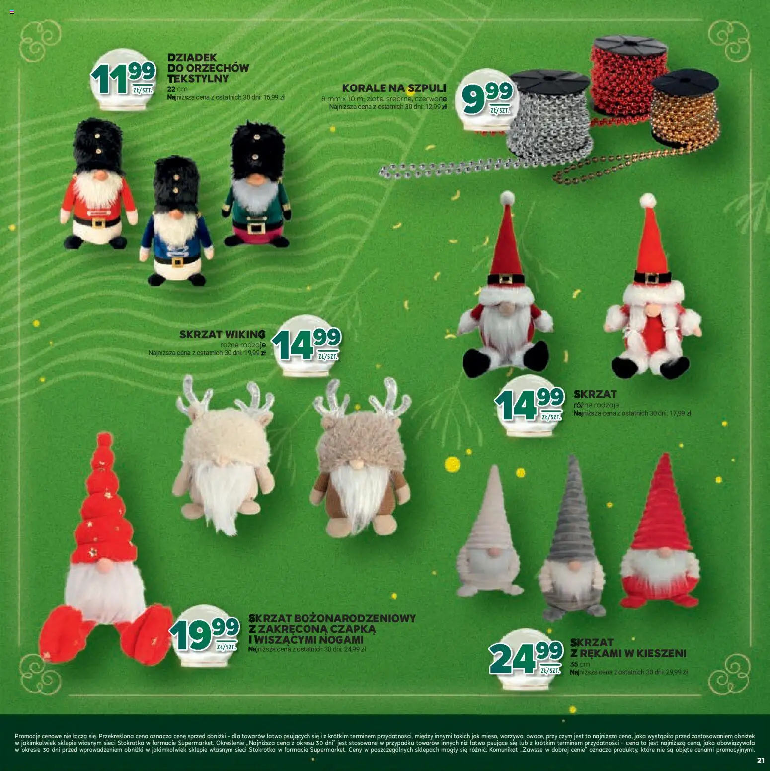 Stokrotka Gazetka - Boże Narodzenie od 11.12.2025 | Strona: 21 | Produkty: Czapka, Stokrotka