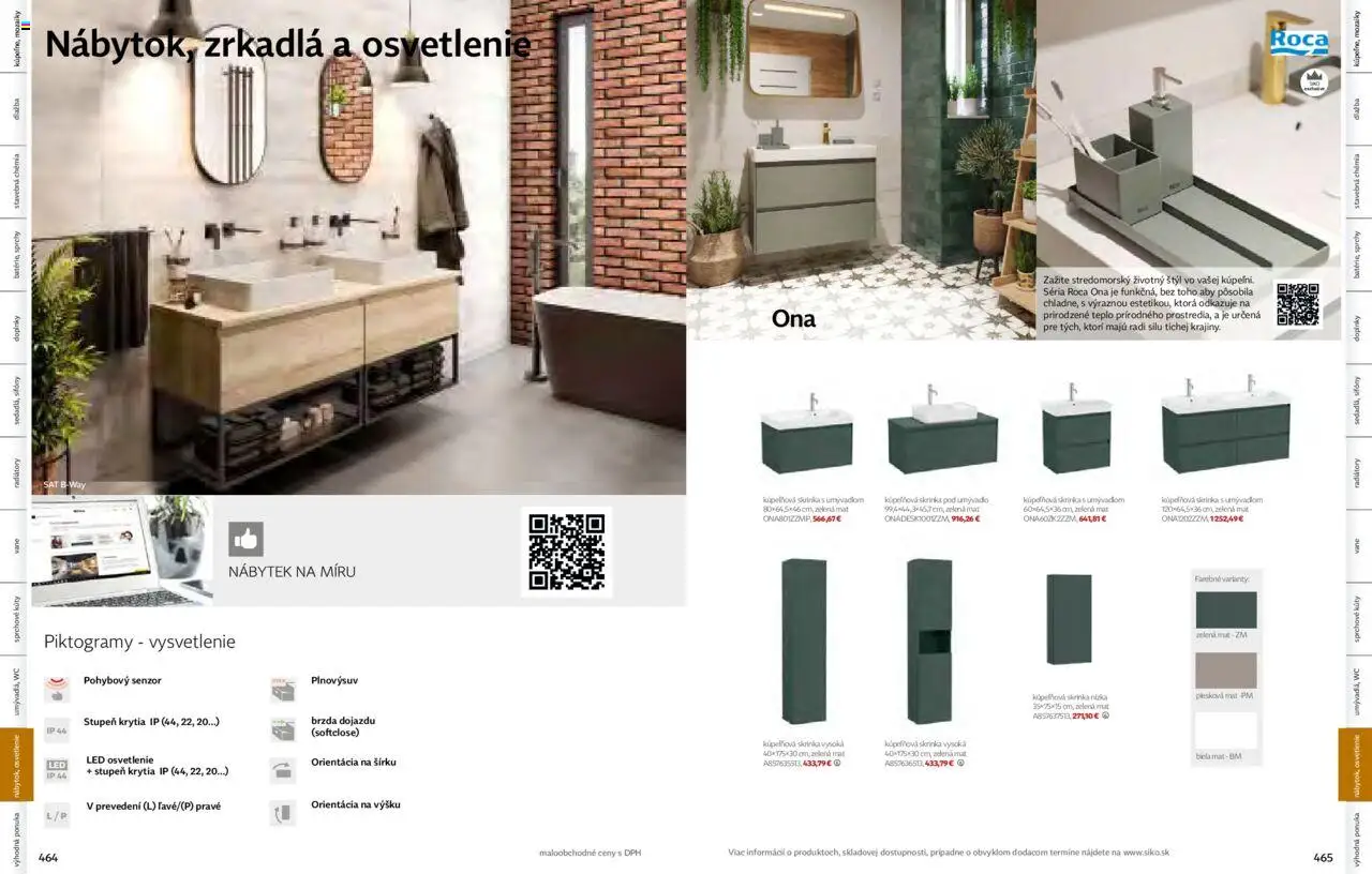 Nové Siko akcie – leták je platný od 01.09.2025 | Strana: 233 | Produkty: Led osvetlenie, Osvetlenie, Skrinka pod umývadlo, Skrinka s umývadlom