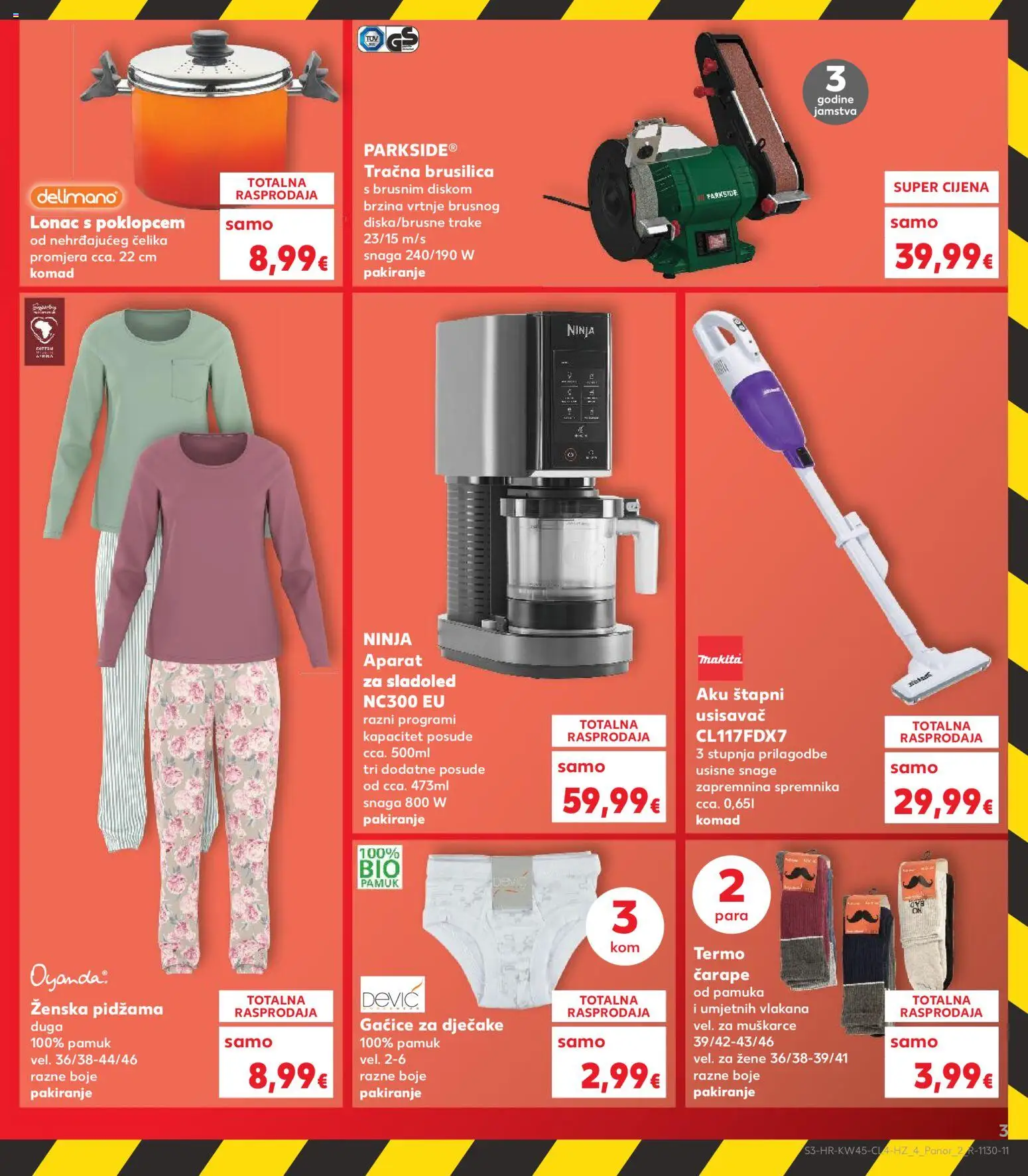 Kaufland katalog | vrijedi od 05.11.2025 | Stranica: 3 | Proizvodi: Usisavač, Brusilica, Gaćice, Parkside