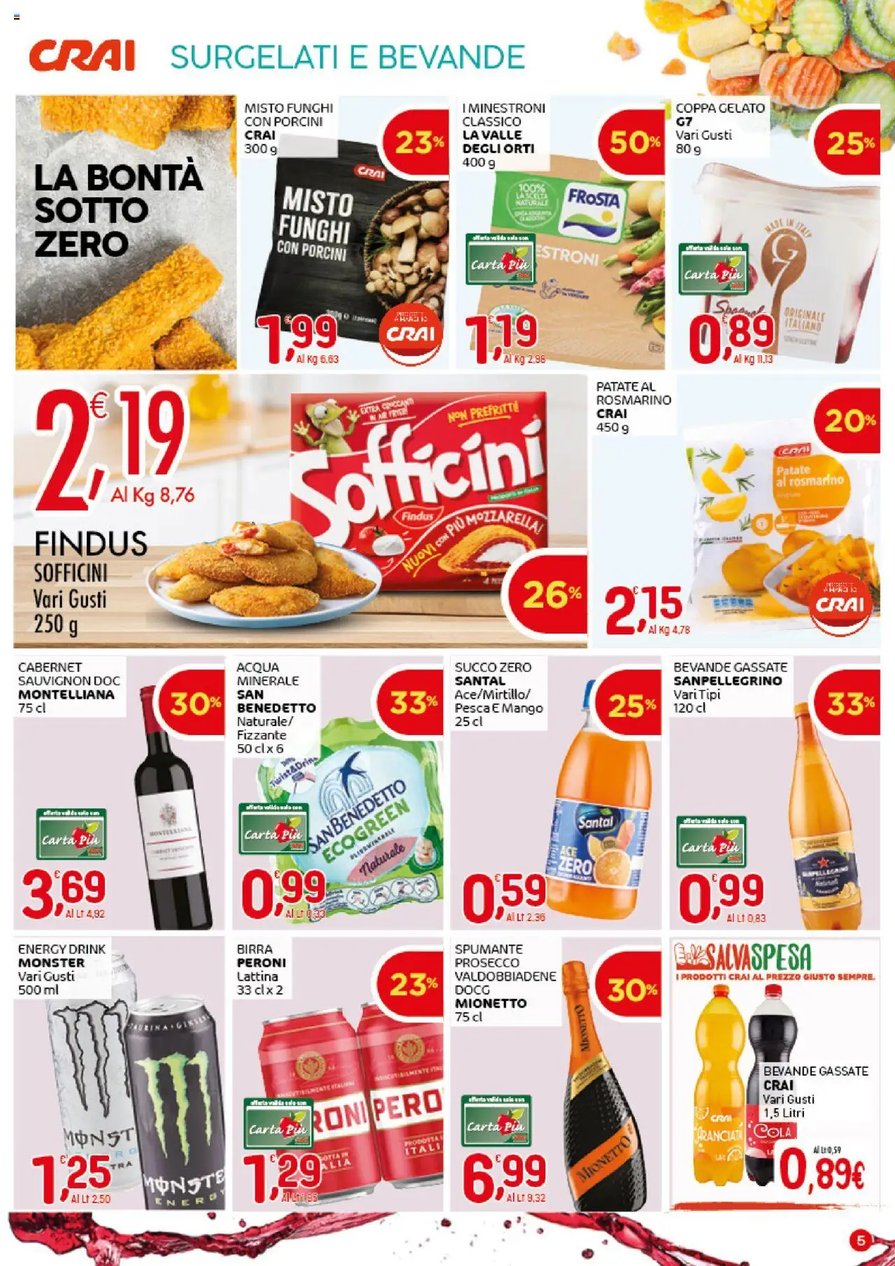 Volantino CRAI del 16.10.2025 | Pagina: 5 | Prodotti: Rosmarino, Gelato, Acqua, Mango