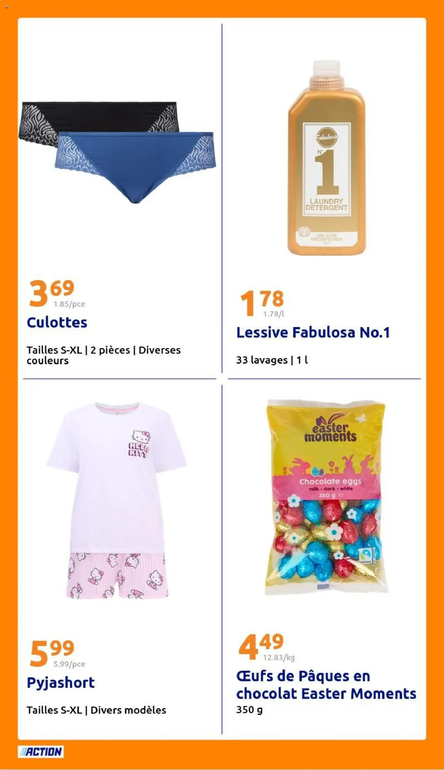 {H1} | Page: 32 | Produits: Détergent, Lessive, Œufs, Chocolat