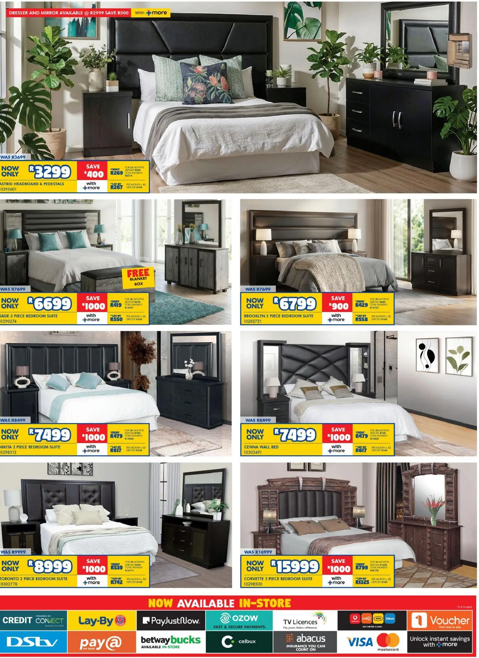 New Russells Specials catalogue – valid from 19.03.2026 | Page: 11 | Products: Data, Bed, TV, Mirror