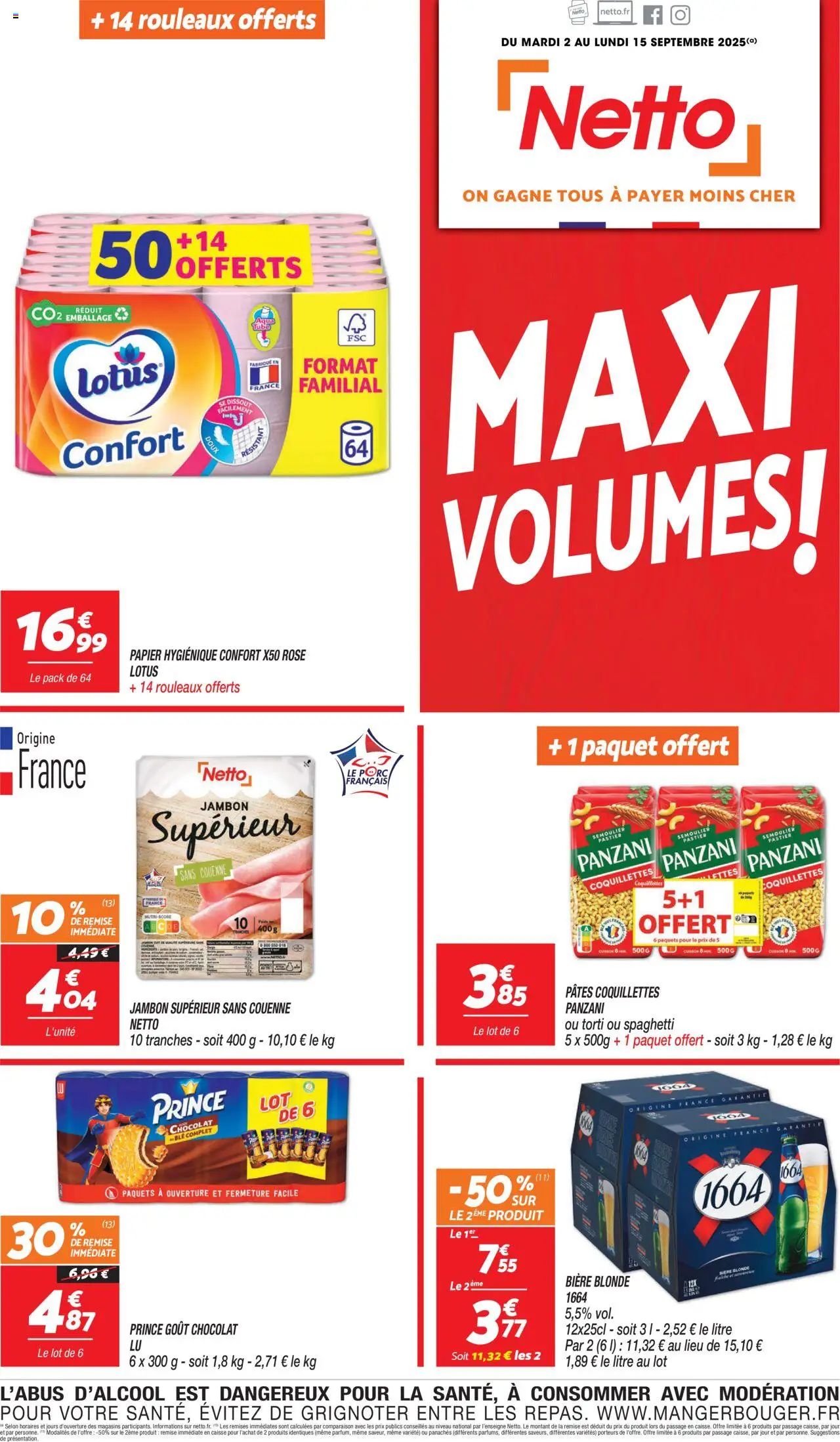  | Page: 1 | Produits: Poids, Jambon, Coquillettes, Pâtes