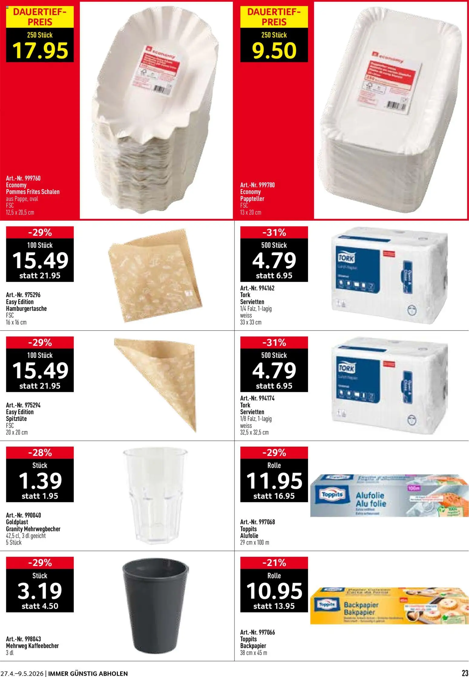 Prodega aktionen Kiosk – gültig ab 27.04.2026 | Seite: 23 | Produkte: Pommes Frites