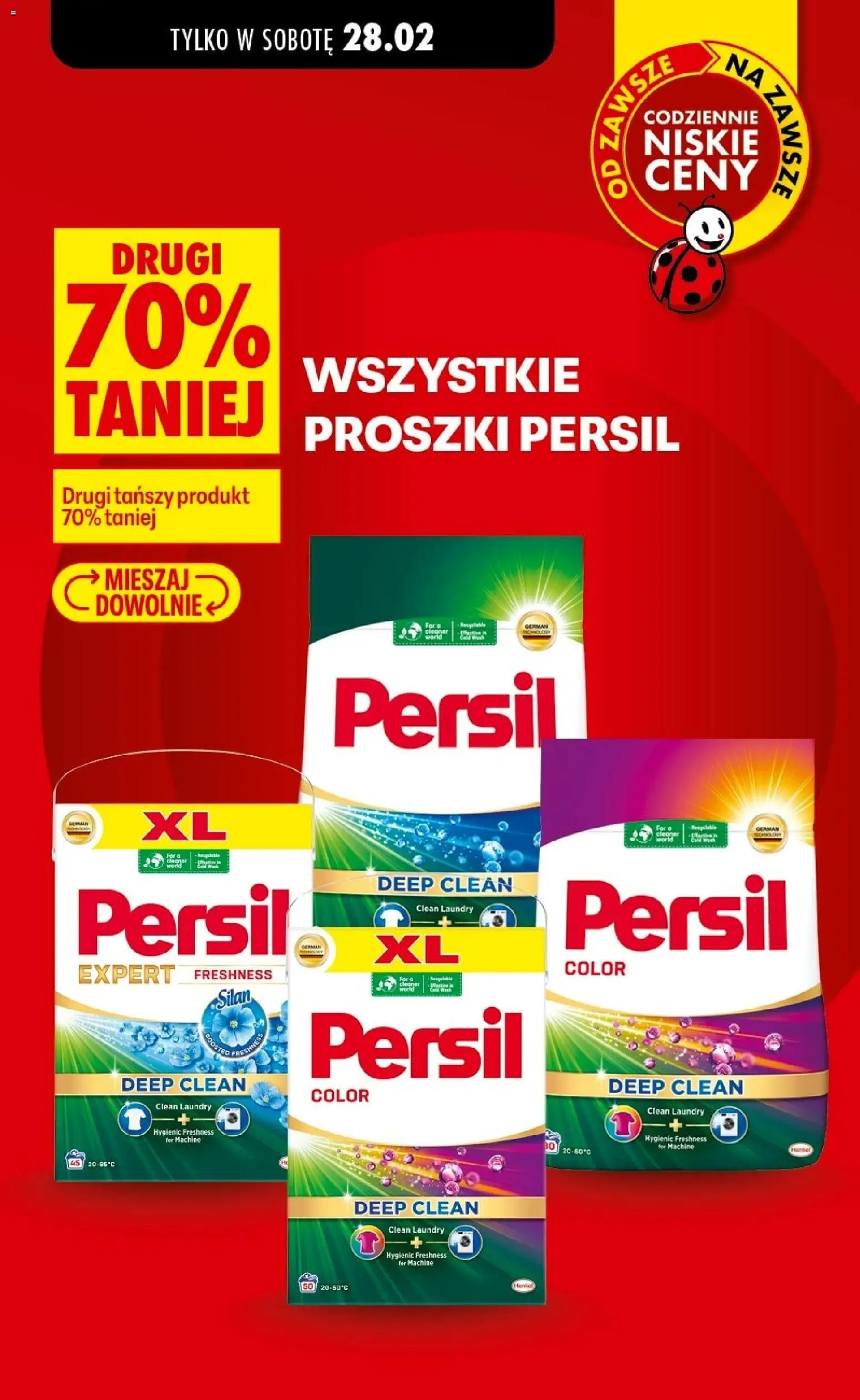 Biedronka Polsko leták - Najtańsza sobota od 28.02.2026 | Strana: 3 | Produkty: Silan, Persil