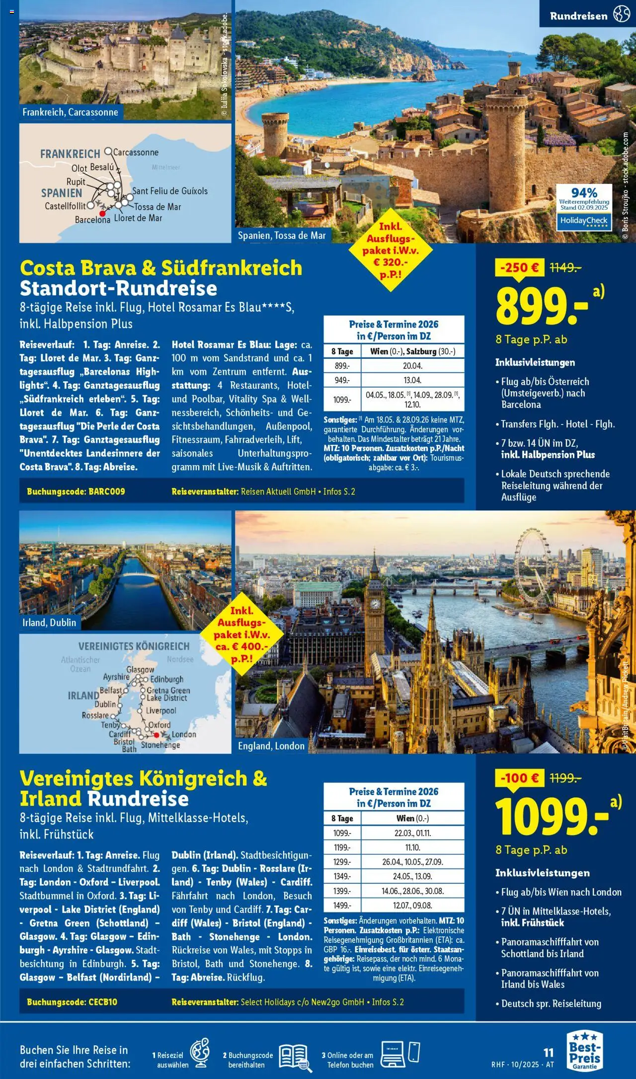 Lidl Reisen gültig ab 27.09.2025 | Seite: 11 | Produkte: Telefon