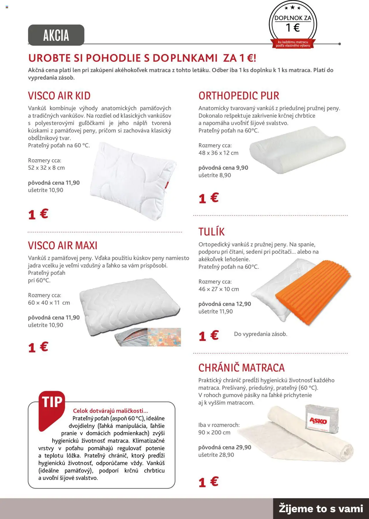 Nové ASKO nábytok akcie – leták je platný od 05.06.2025 | Strana: 9 | Produkty: Vankúš