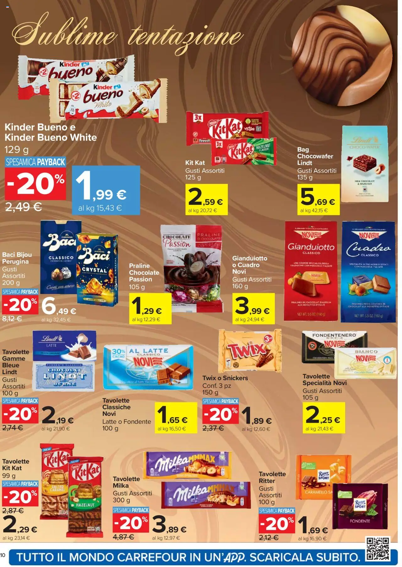 Volantino Carrefour del 20.10.2025 | Pagina: 10 | Prodotti: Cioccolato, Latte, Cacao