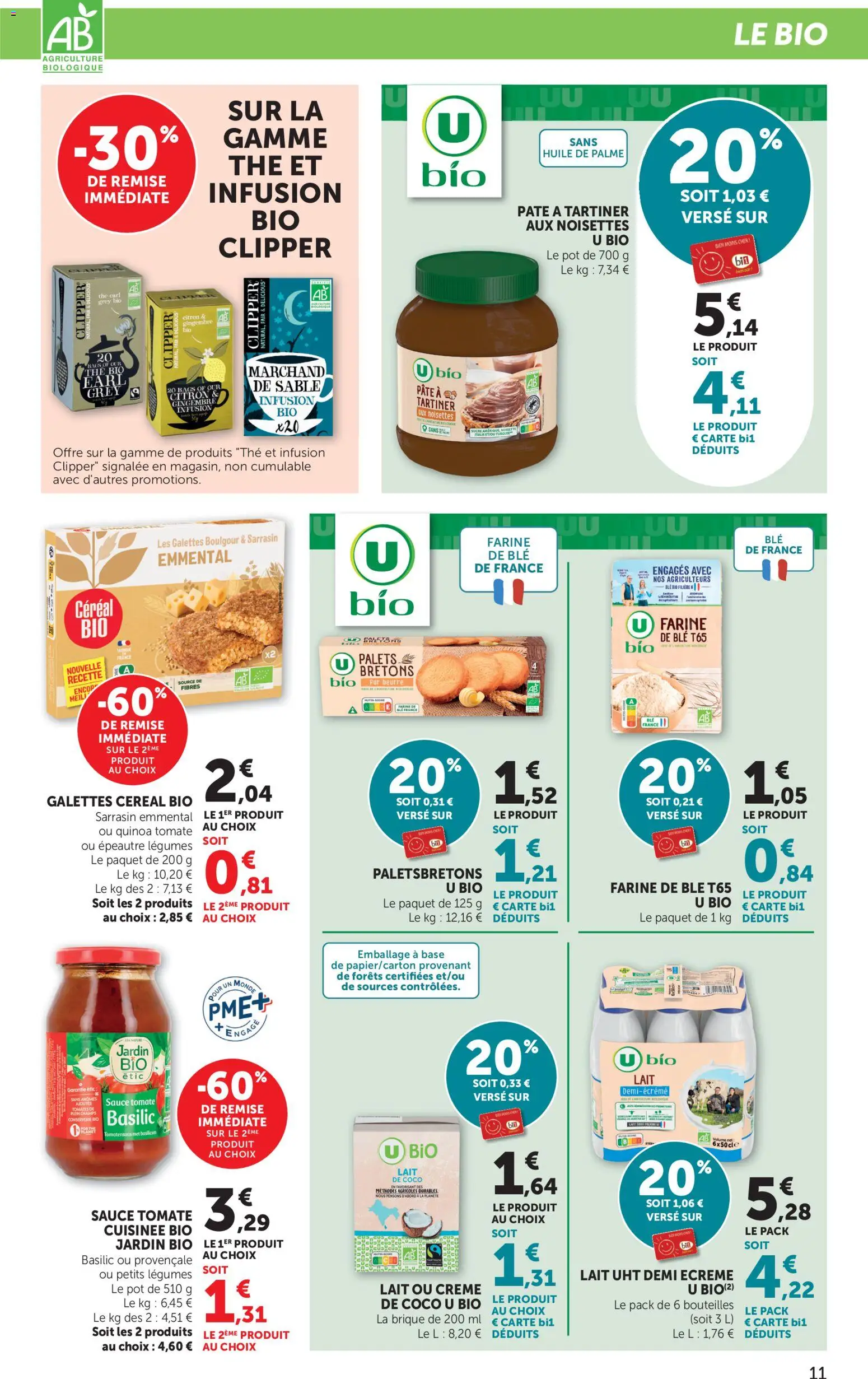 {H1} | Page: 11 | Produits: Base, Noisettes, Lait, Crème