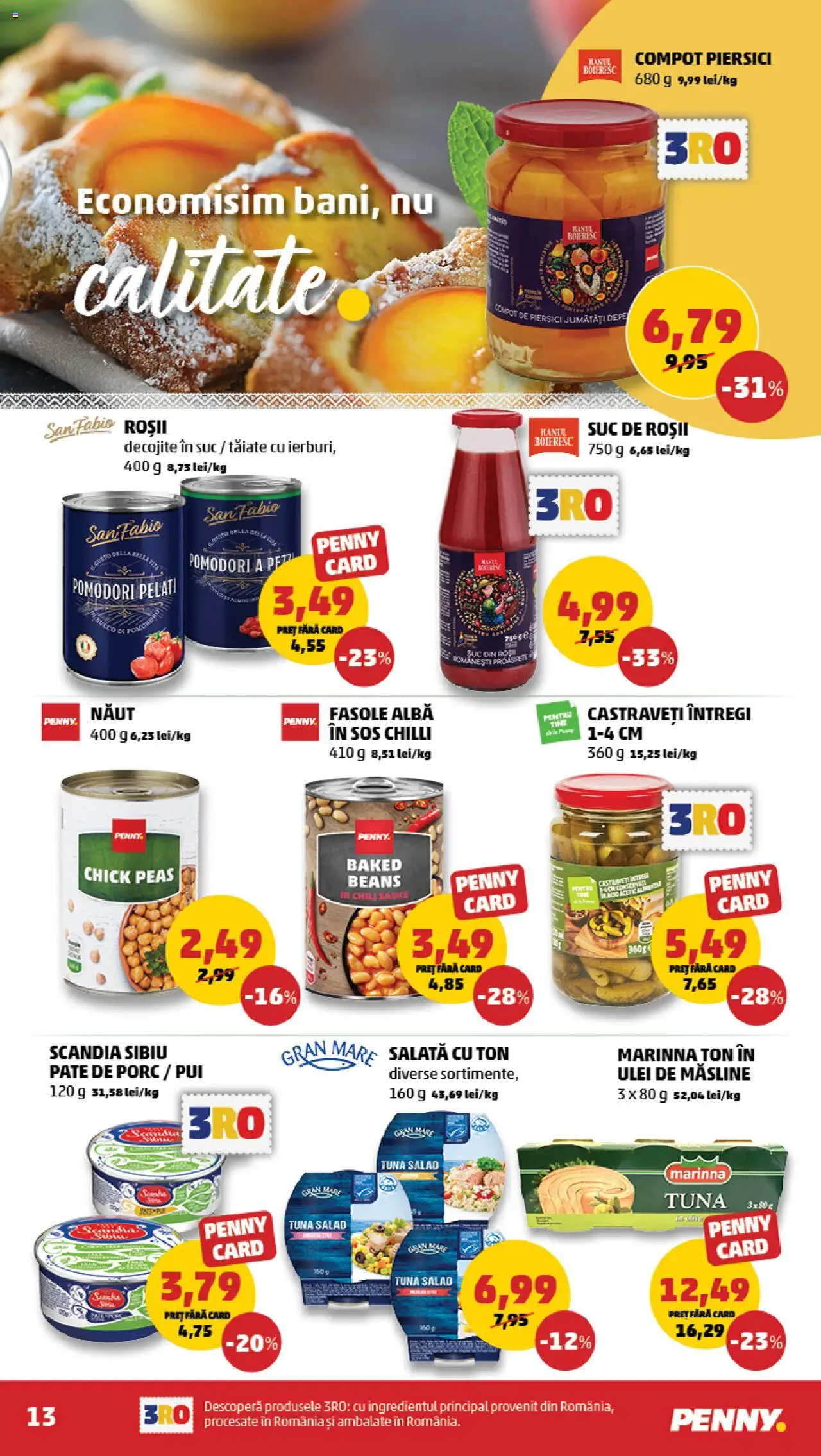 Noul catalog PENNY – valabil de la 24.09.2025 | Pagină: 13 | Produse: Chilli, Pate, Ulei, Compot