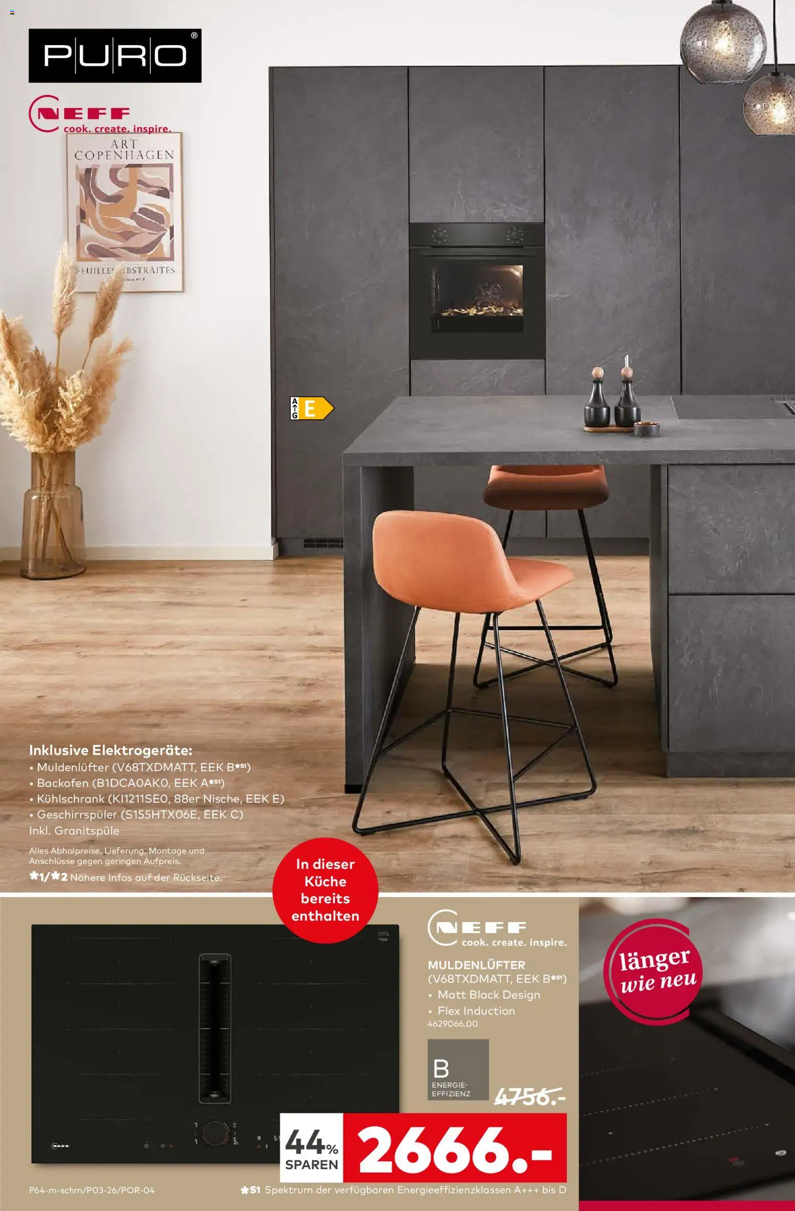 Porta! Küchentester gesucht: Jetzt bewerben und Küche zum halben Preis sichern - Aachen – gültig ab 05.01.2026 | Seite: 4 | Produkte: Geschirrspüler, Küche, Kühlschrank, Backofen