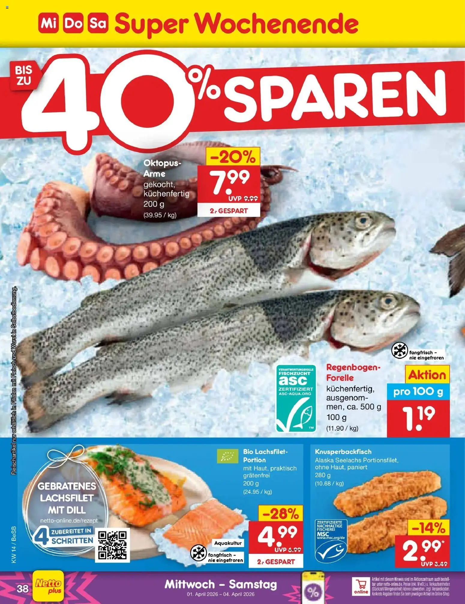 Netto Marken-Discount Prospekt Kremmen	 – gültig ab 30.03.2026 | Seite: 52 | Produkte: Wurst, Dill, Fleisch