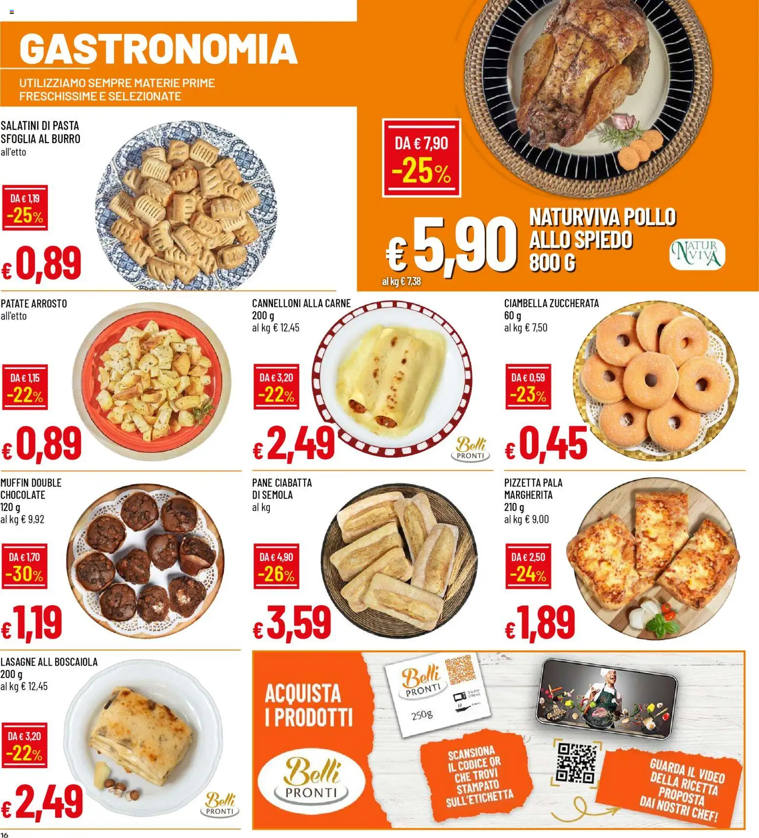 Volantino Galassia del 01.12.2025 | Pagina: 16 | Prodotti: Pollo, Pasta sfoglia, Burro, Video