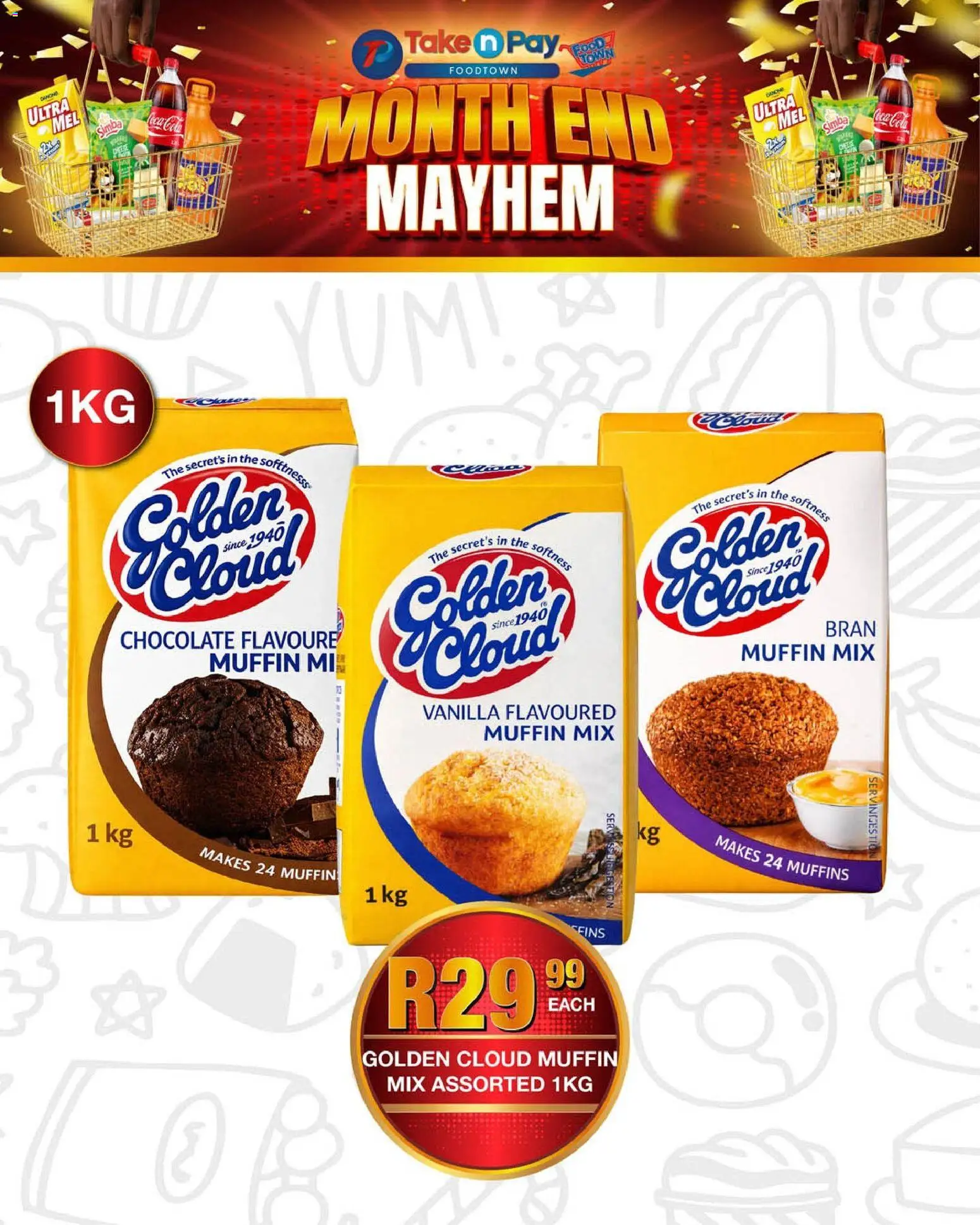 New Take n Pay catalogue – valid from 27.04.2026 | Page: 18 | Products: Muffins, Chocolate